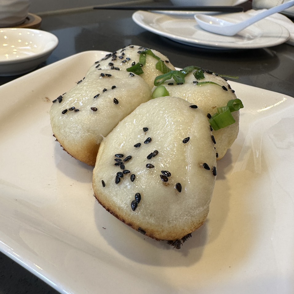Shen Jiang Bao (Pan Fried Soup Dumplings) $9 at Shanghai Taste on #foodmento http://foodmento.com/place/14423
