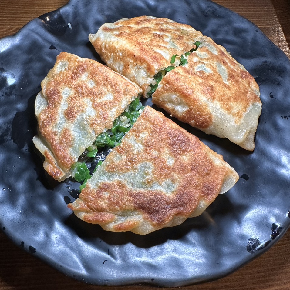 Egg & Chive Pocket $12 at Mr. ChopStix on #foodmento http://foodmento.com/place/14426