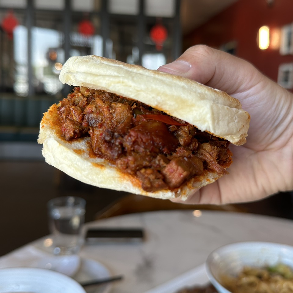 Spicy Cumin Lamb Pita Burger $6 at Dun Huang on #foodmento http://foodmento.com/place/14433