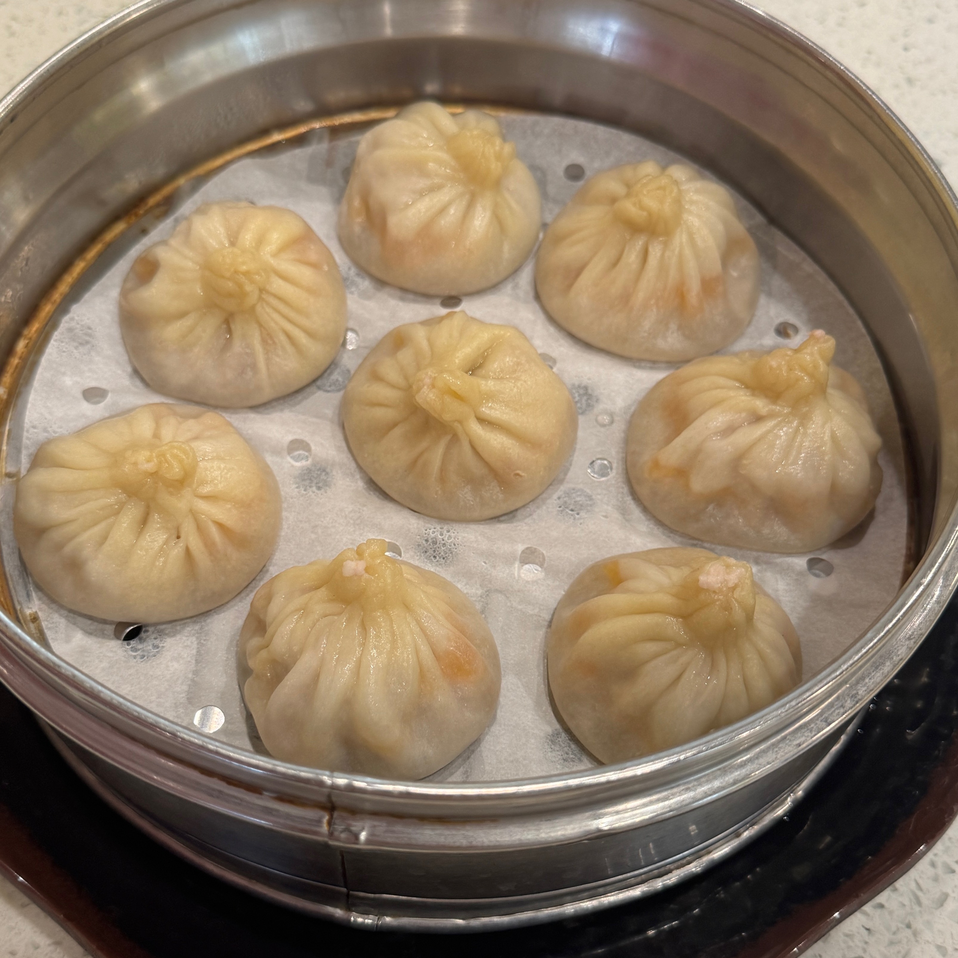 Crab & Pork Soup Dumplings (XLB) $18 (8pc) at Shanghai Dumpling House on #foodmento http://foodmento.com/place/14438