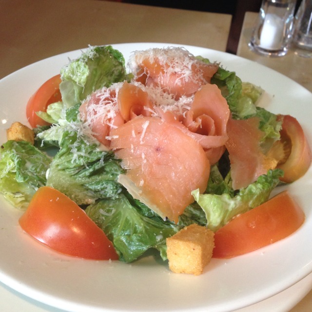 Caesar Salad With Smoked Salmon at The Book Cafe on #foodmento http://foodmento.com/place/1445