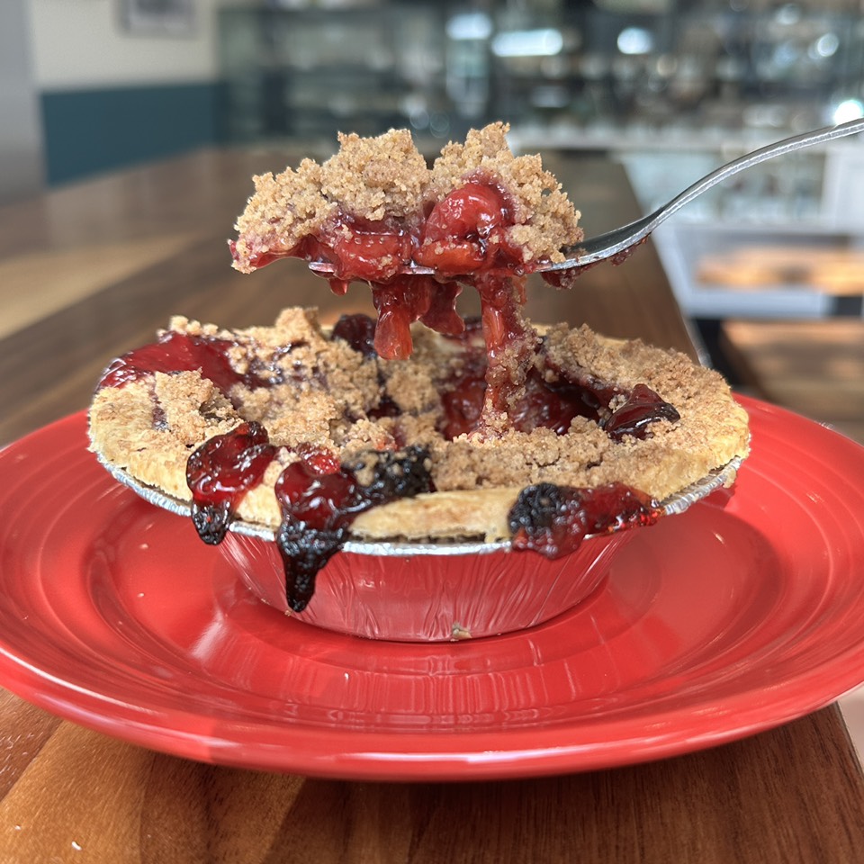 Cherry Streusel Pie $6.50 at Legacy Pie Co. (formerly Colorado Cherry Co. Pie + Provisions) on #foodmento http://foodmento.com/place/14470