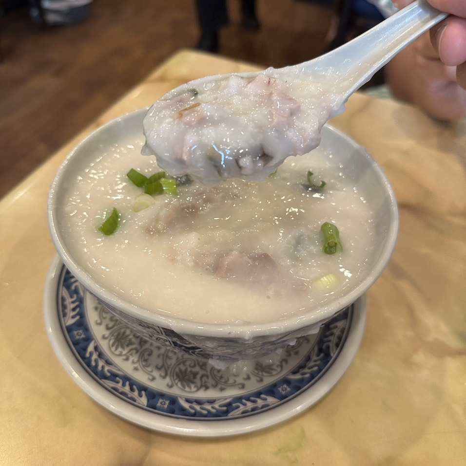 Preserved Egg & Pork Congee $12 at Mike's Noodle House on #foodmento http://foodmento.com/place/14537
