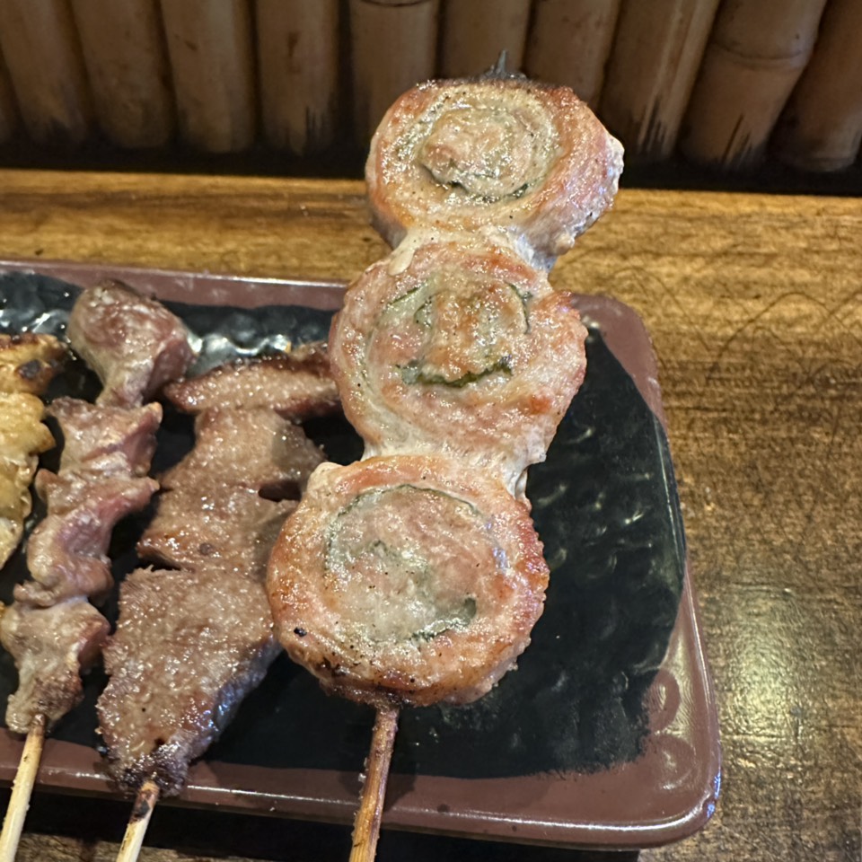 Pork Belly With Shiso Leaf $4 from Yakitori Koshiji on #foodmento http://foodmento.com/dish/56510