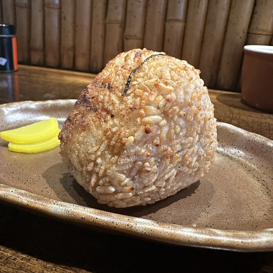 Yakionigiri With Salmon $8 at Yakitori Koshiji on #foodmento http://foodmento.com/place/14611