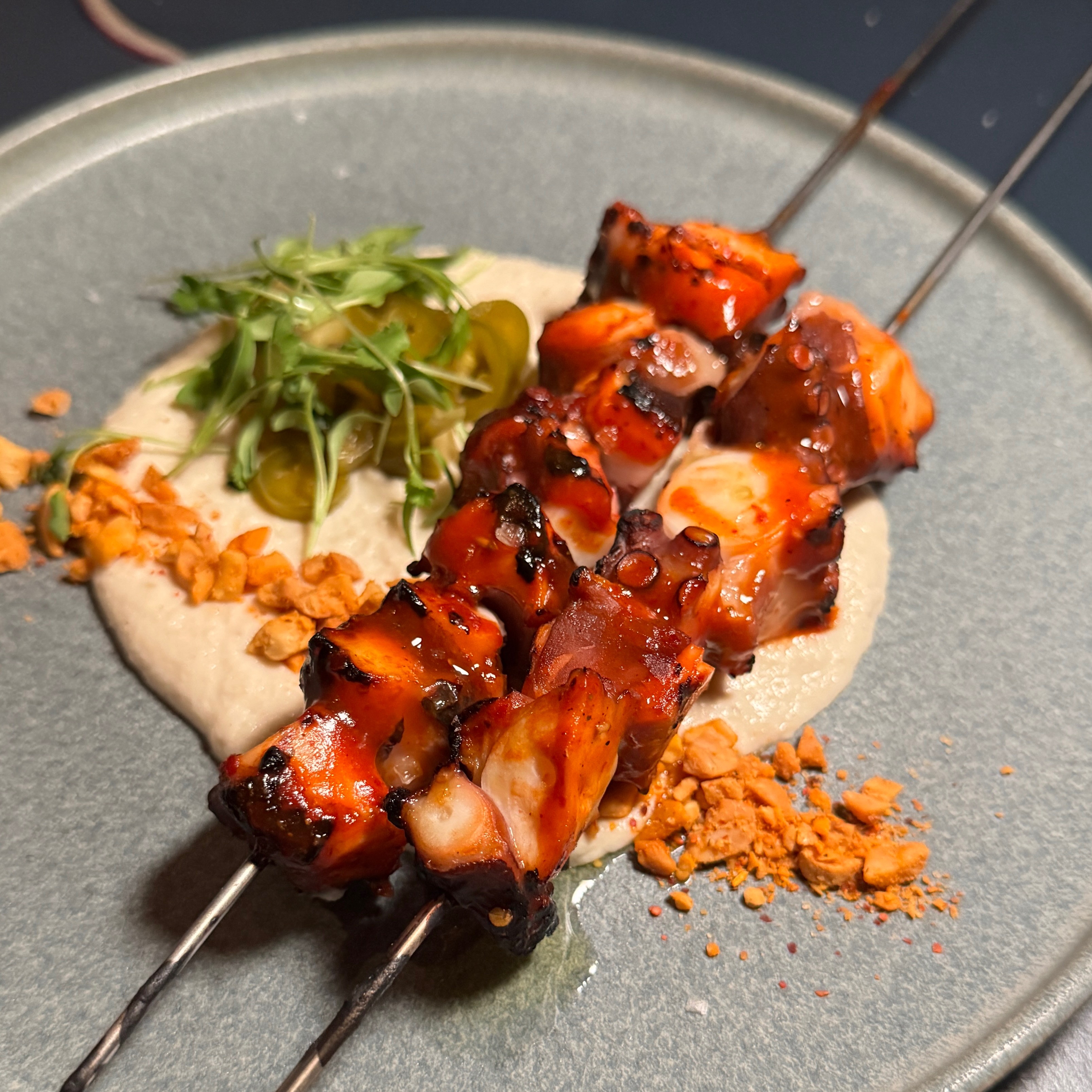 Pulpo Brochetas $25 at Loreto on #foodmento http://foodmento.com/place/14623