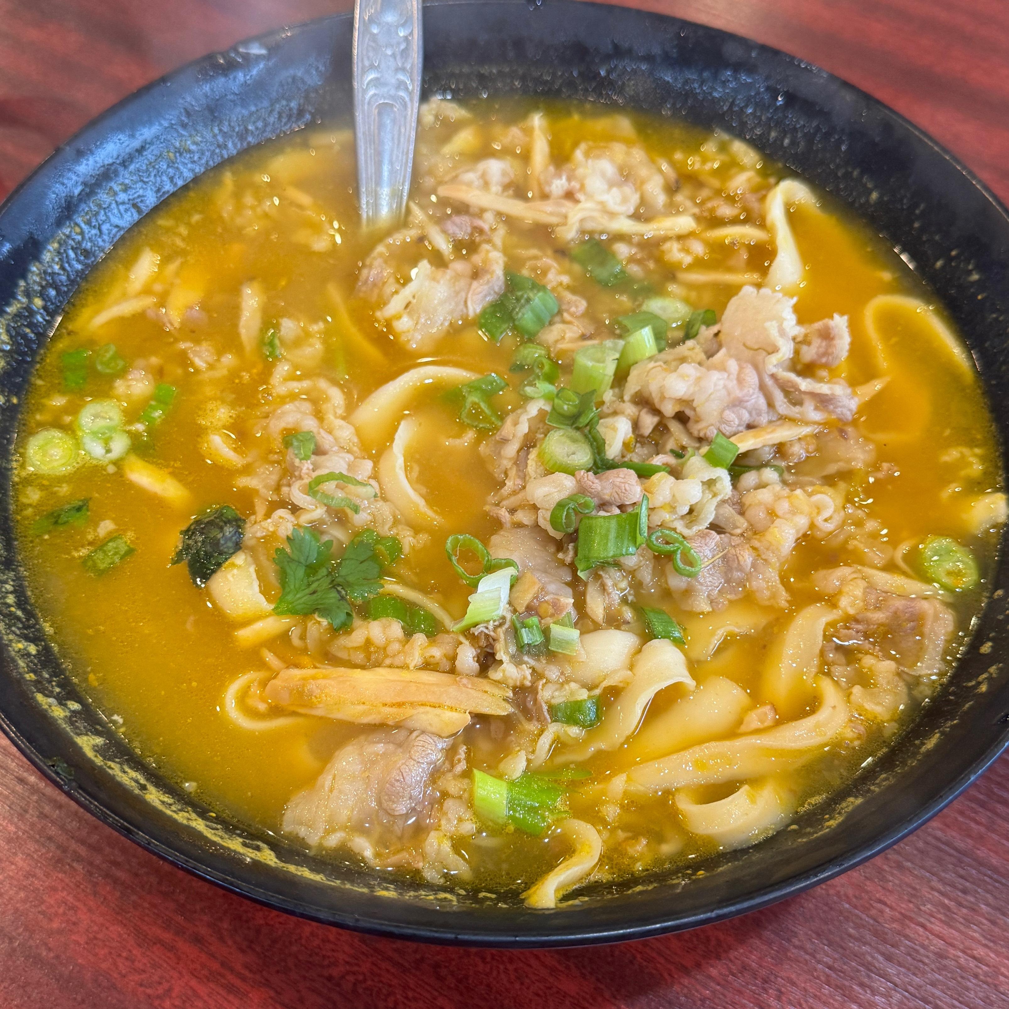 Sliced Premium Beef In Spicy & Sour Noodle Soup $15 at New Mandarin Noodle Deli on #foodmento http://foodmento.com/place/14647