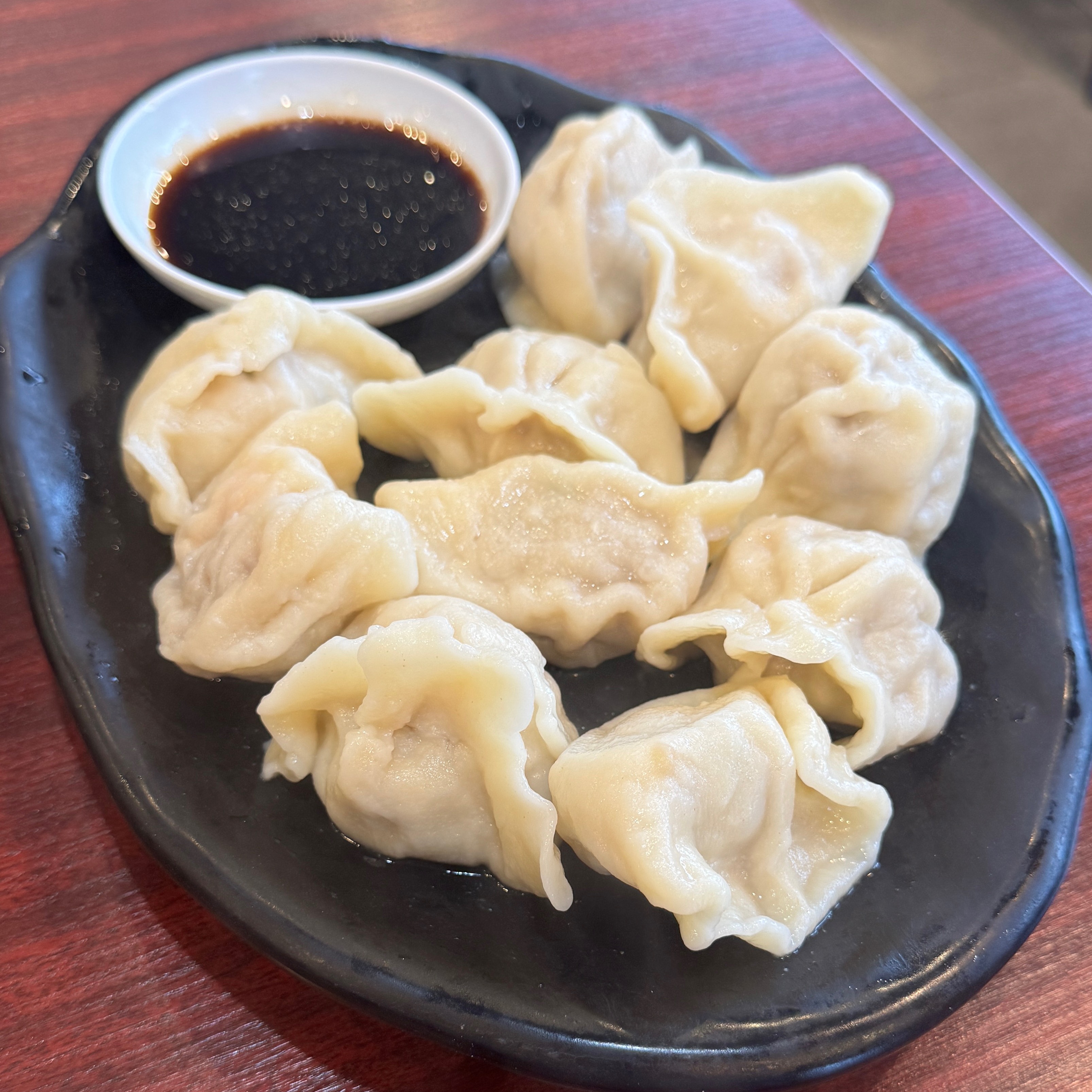 Shrimp & Pork Boiled Dumpling $12 at New Mandarin Noodle Deli on #foodmento http://foodmento.com/place/14647