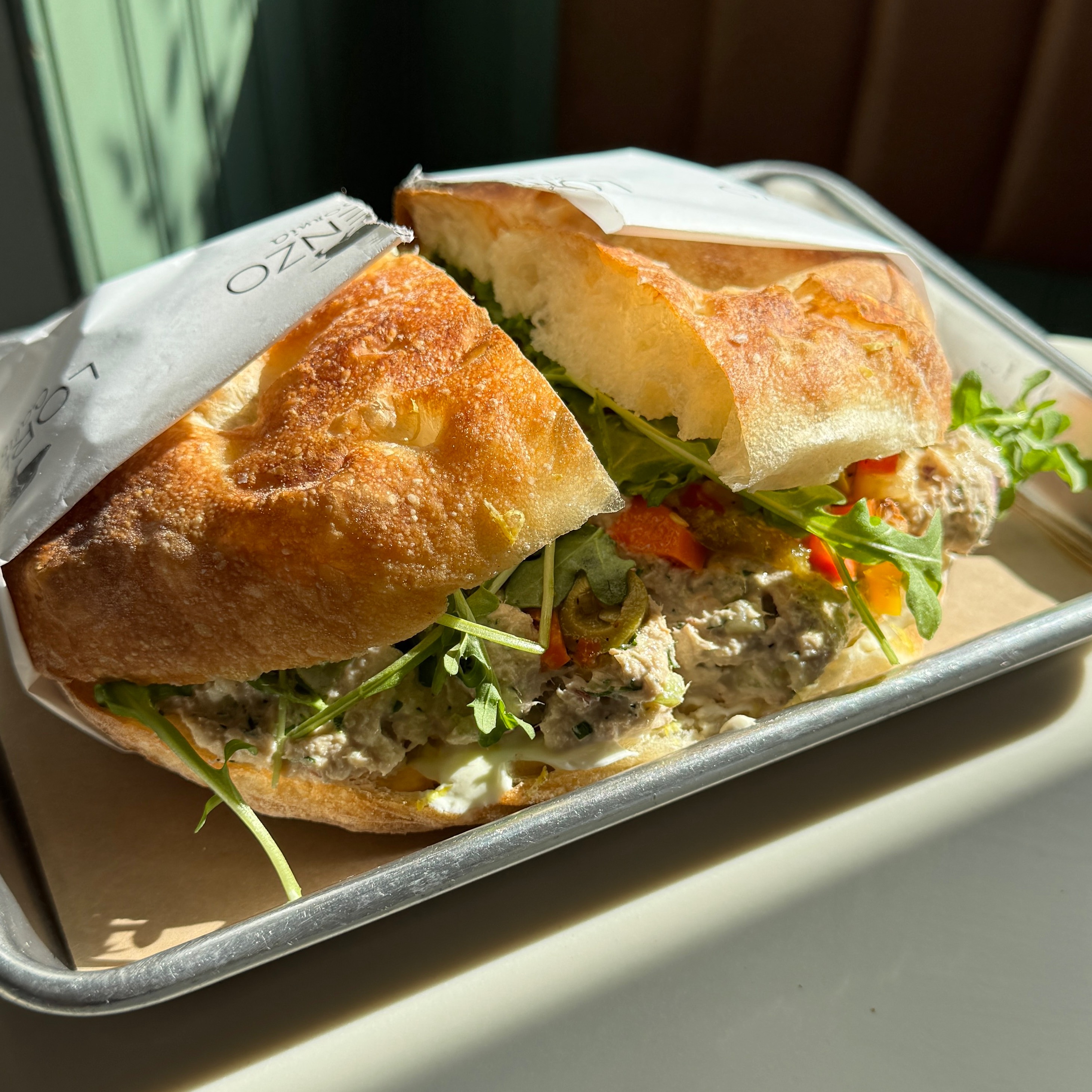 Tonno (Tuna) Sandwich $22 at Lorenzo California on #foodmento http://foodmento.com/place/14648