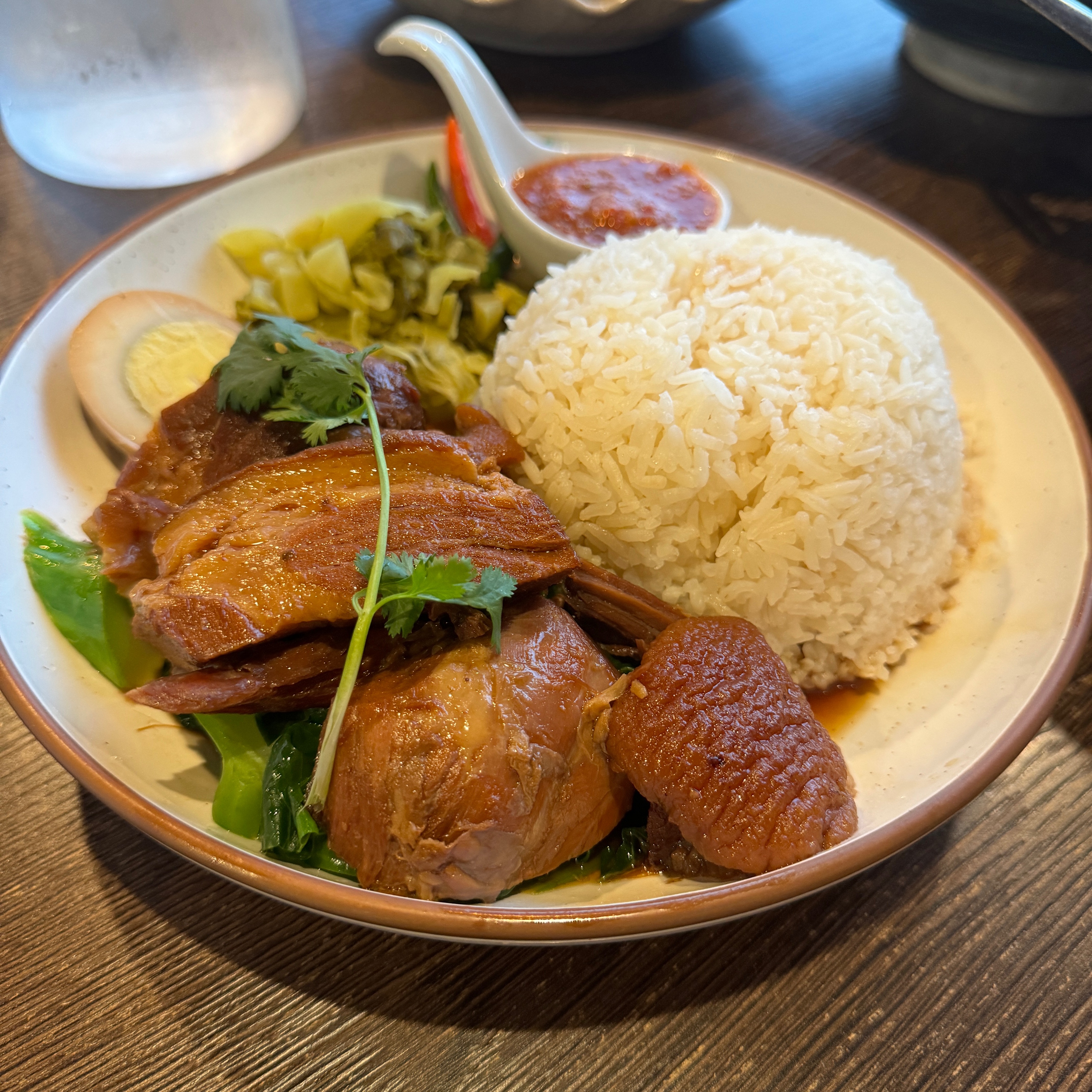 Stewed Pork Leg Over Rice $16 at Thai Central Cuisine on #foodmento http://foodmento.com/place/14657