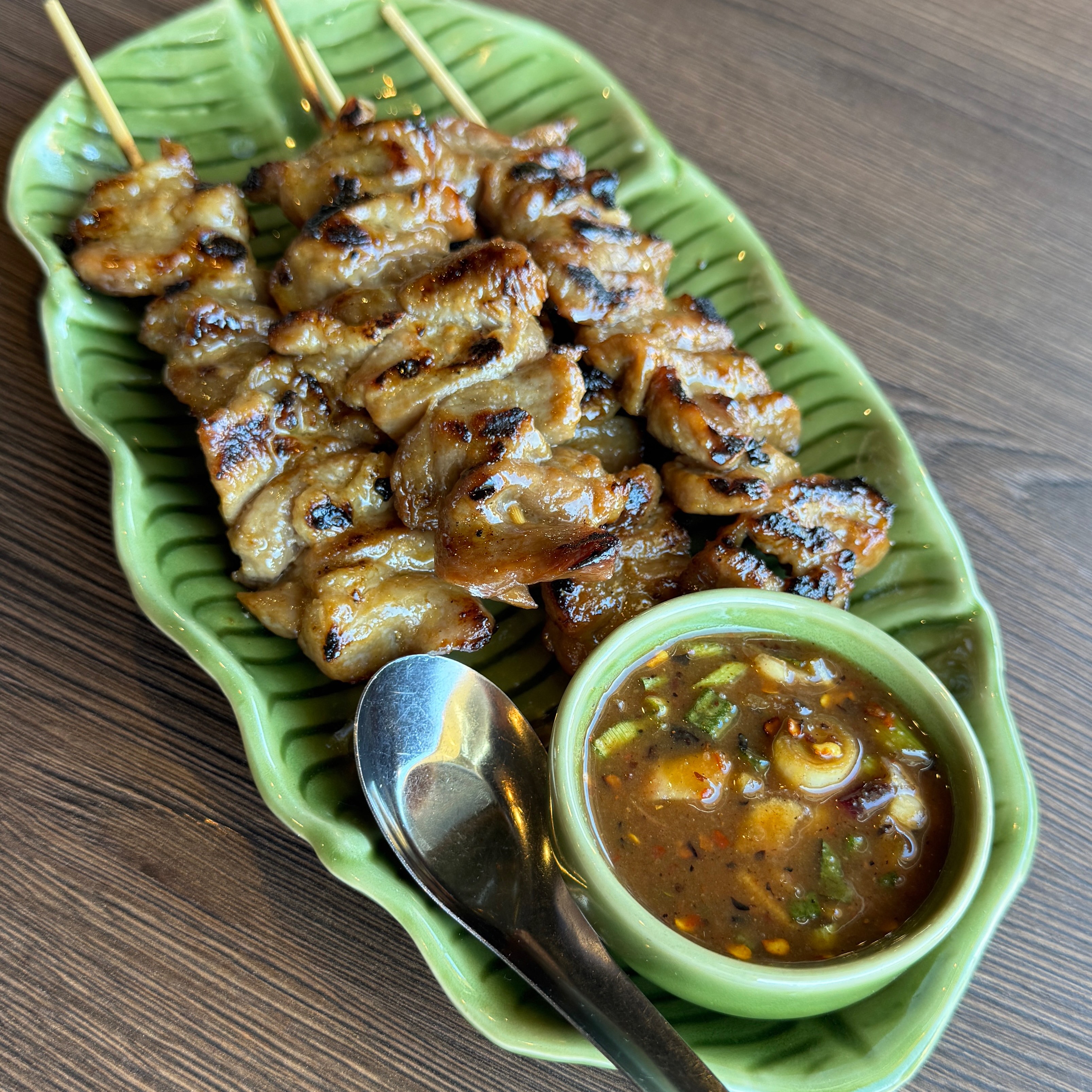 Moo Ping (Grilled Pork Skewers) $16 from Thai Central Cuisine on #foodmento http://foodmento.com/dish/59320
