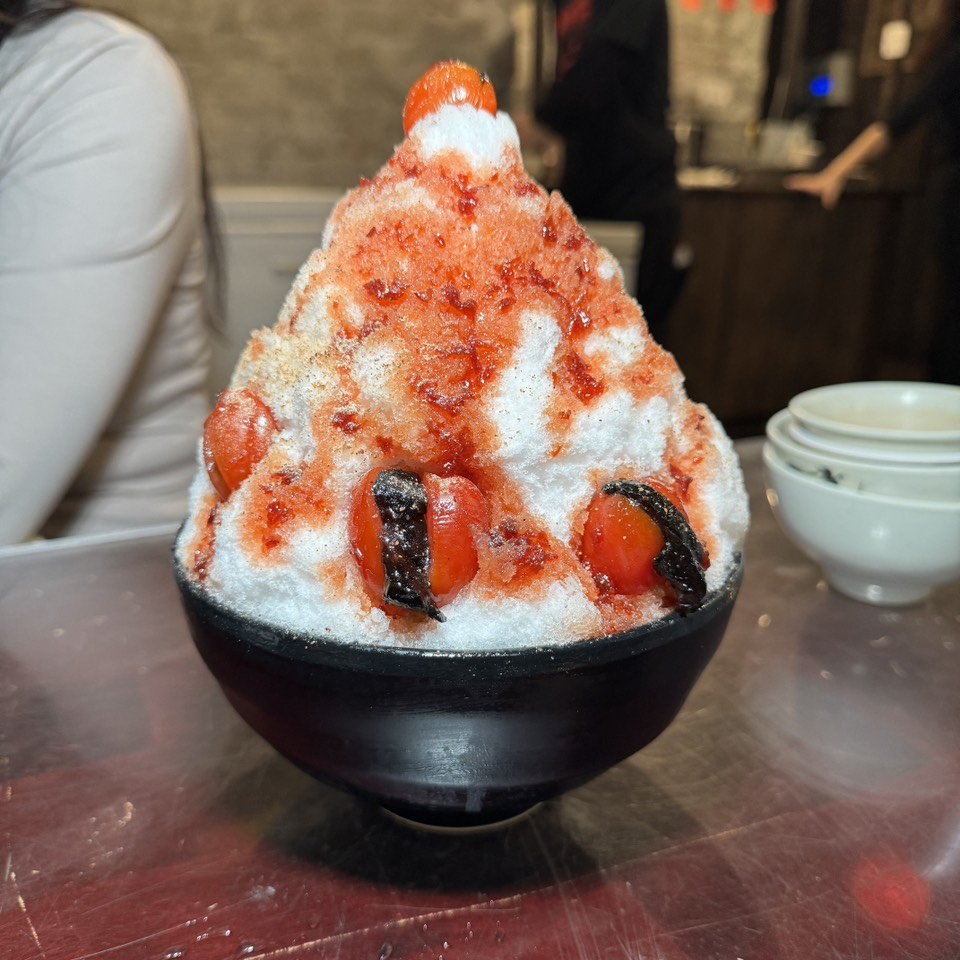 Tomato & Preserved Plum Shaved Ice $13.50 at Sweet Memory 有香甜點輕食 on #foodmento http://foodmento.com/place/14749