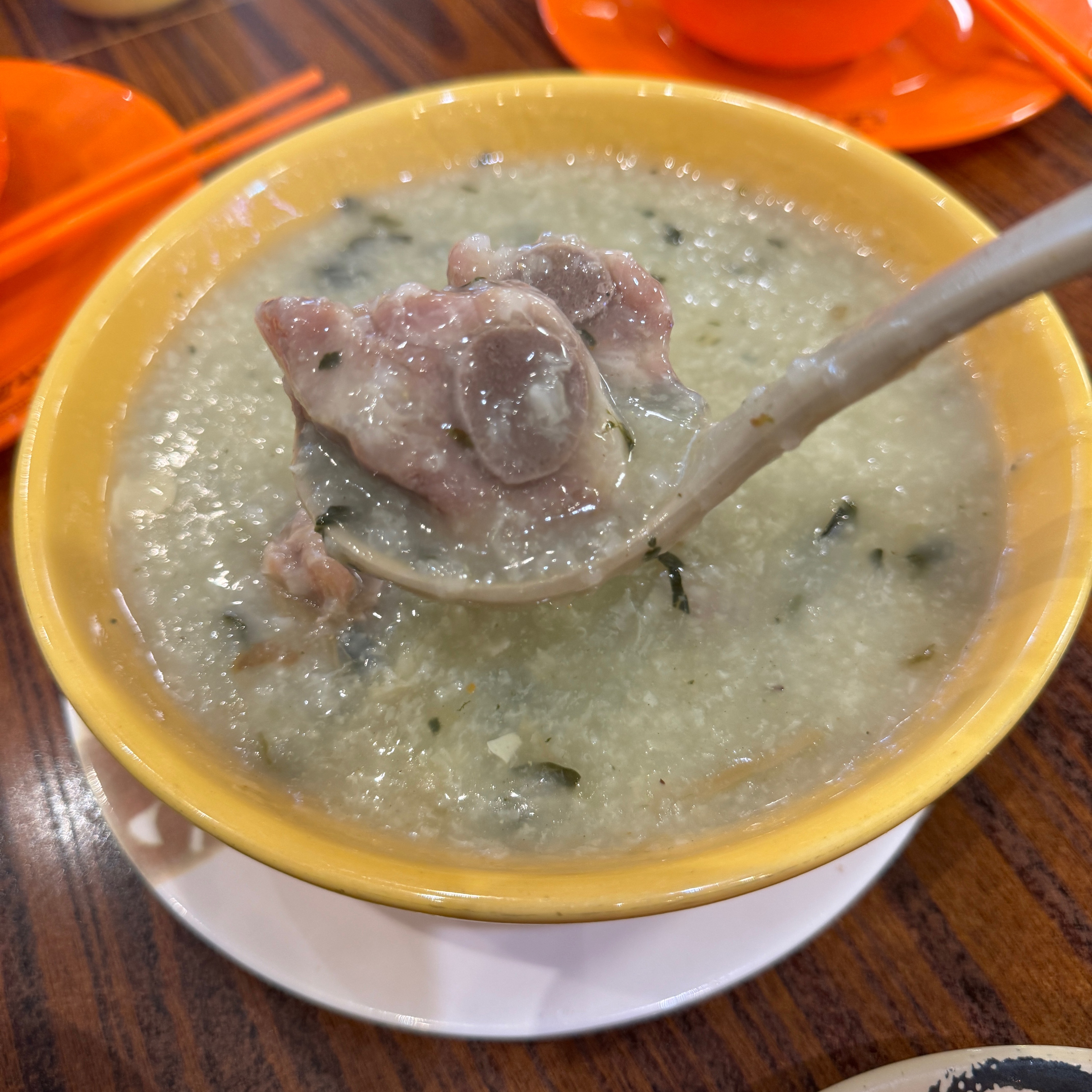 Dried Vegetable & Pork Rib Congee $12.75 at Alice's Kitchen (Temple City) on #foodmento http://foodmento.com/place/14760