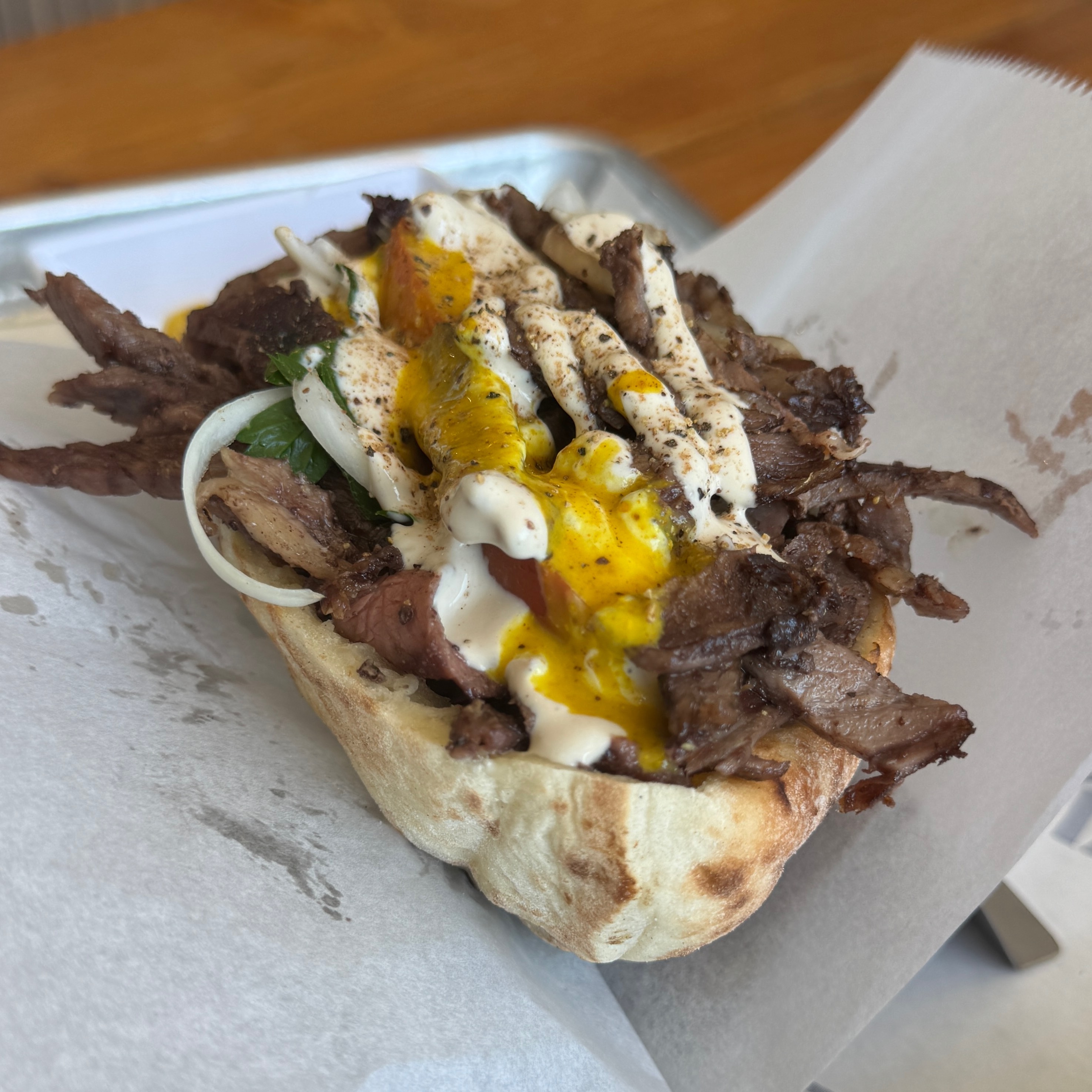Wagyu Shawarma Sandwich $15 on #foodmento http://foodmento.com/dish/57374