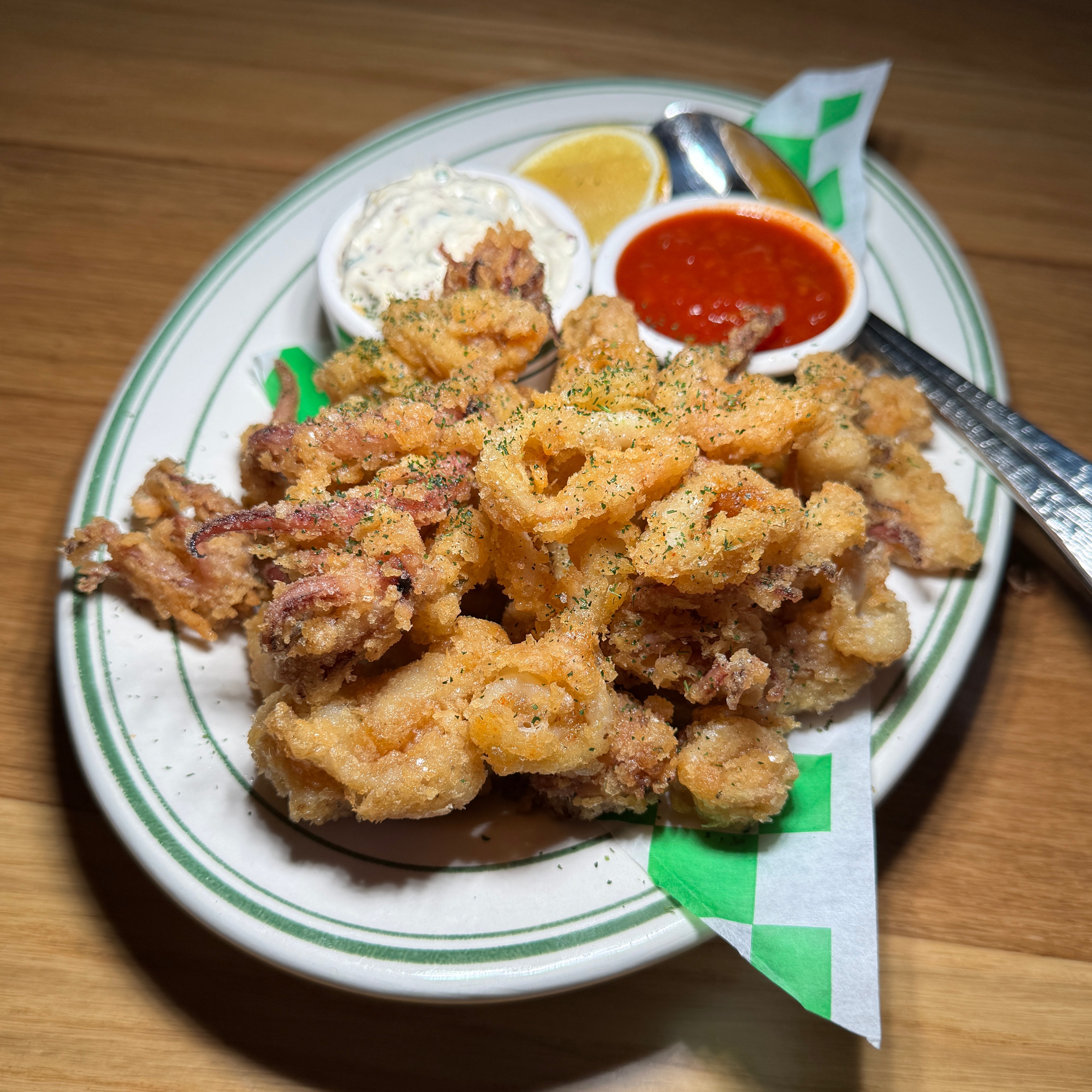 Crispy Rhode Island Calamari $26 at Jemma on #foodmento http://foodmento.com/place/14863