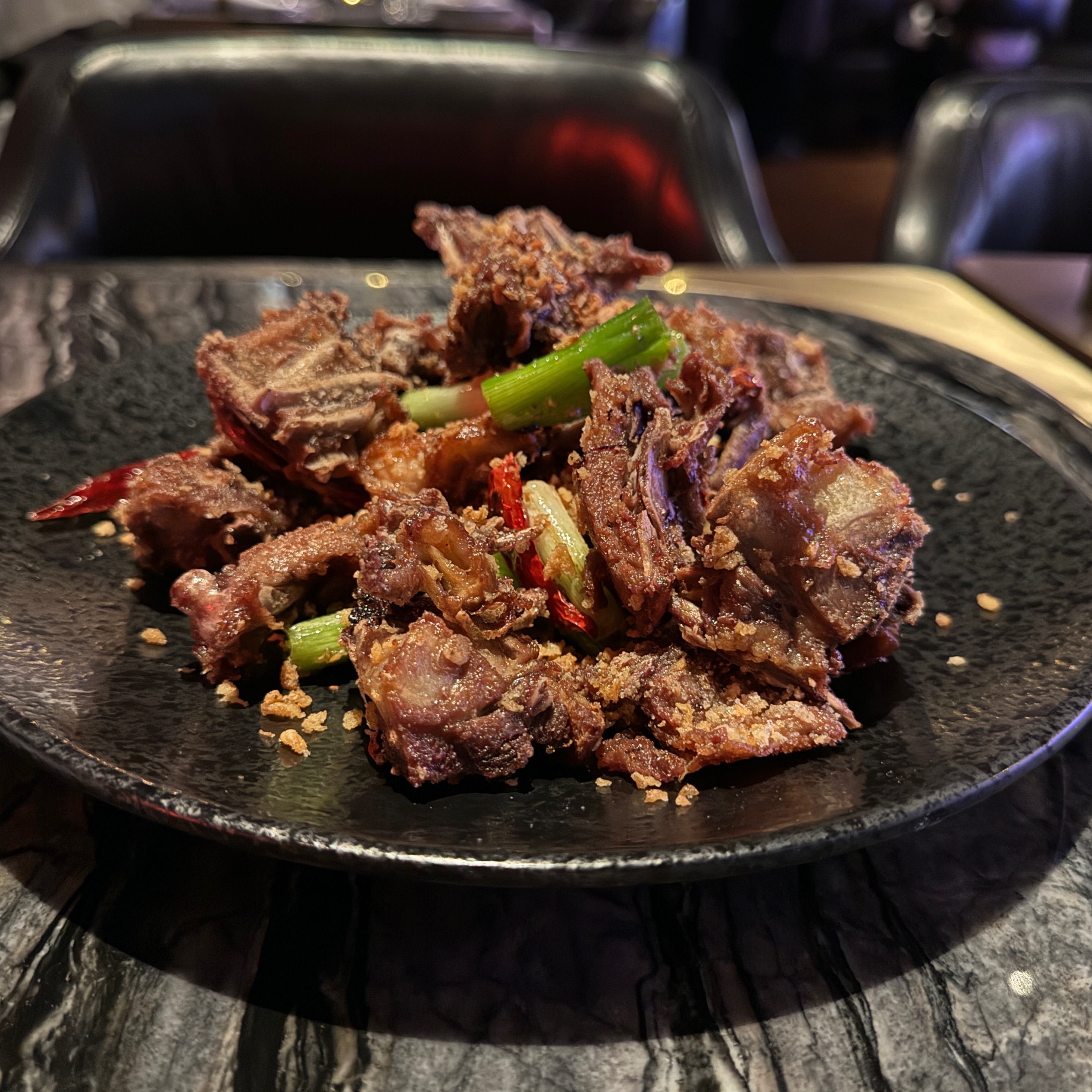 Peking Style Spicy Crispy Duck Rack $22 on #foodmento http://foodmento.com/dish/57966