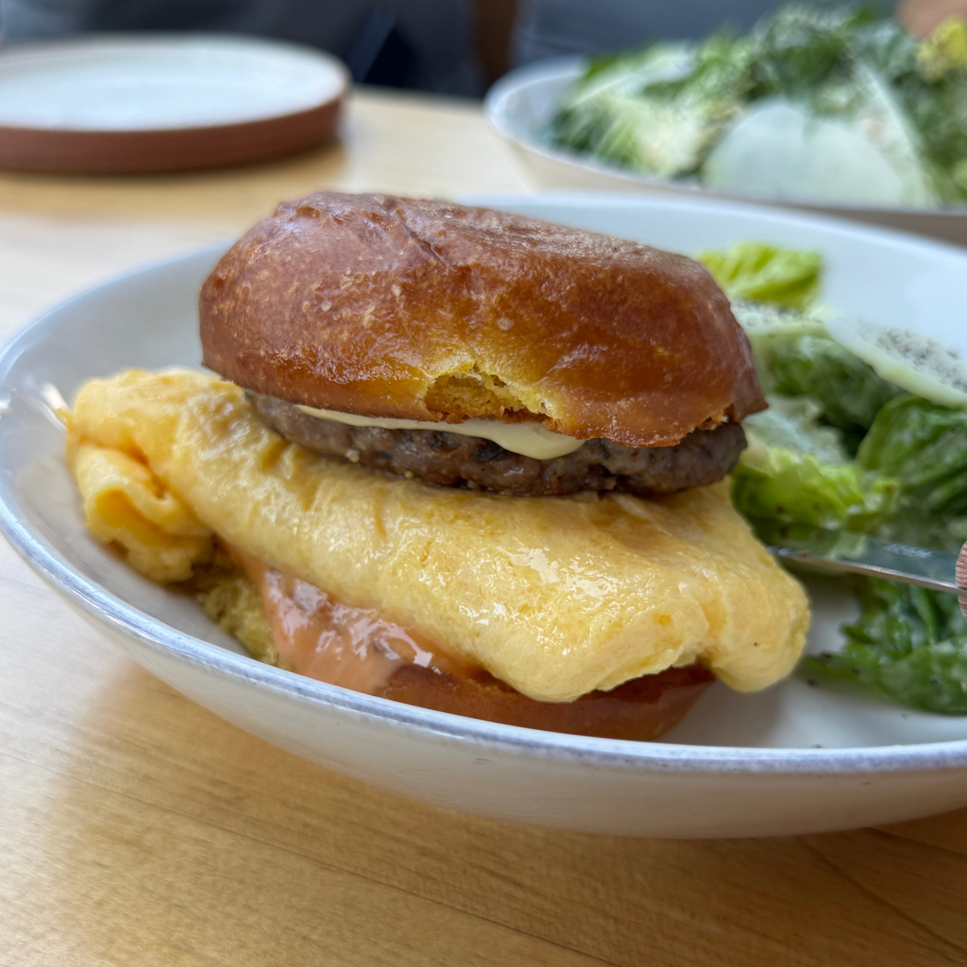 Breakfast Burger $18 at Tesse (CLOSED) on #foodmento http://foodmento.com/place/15021