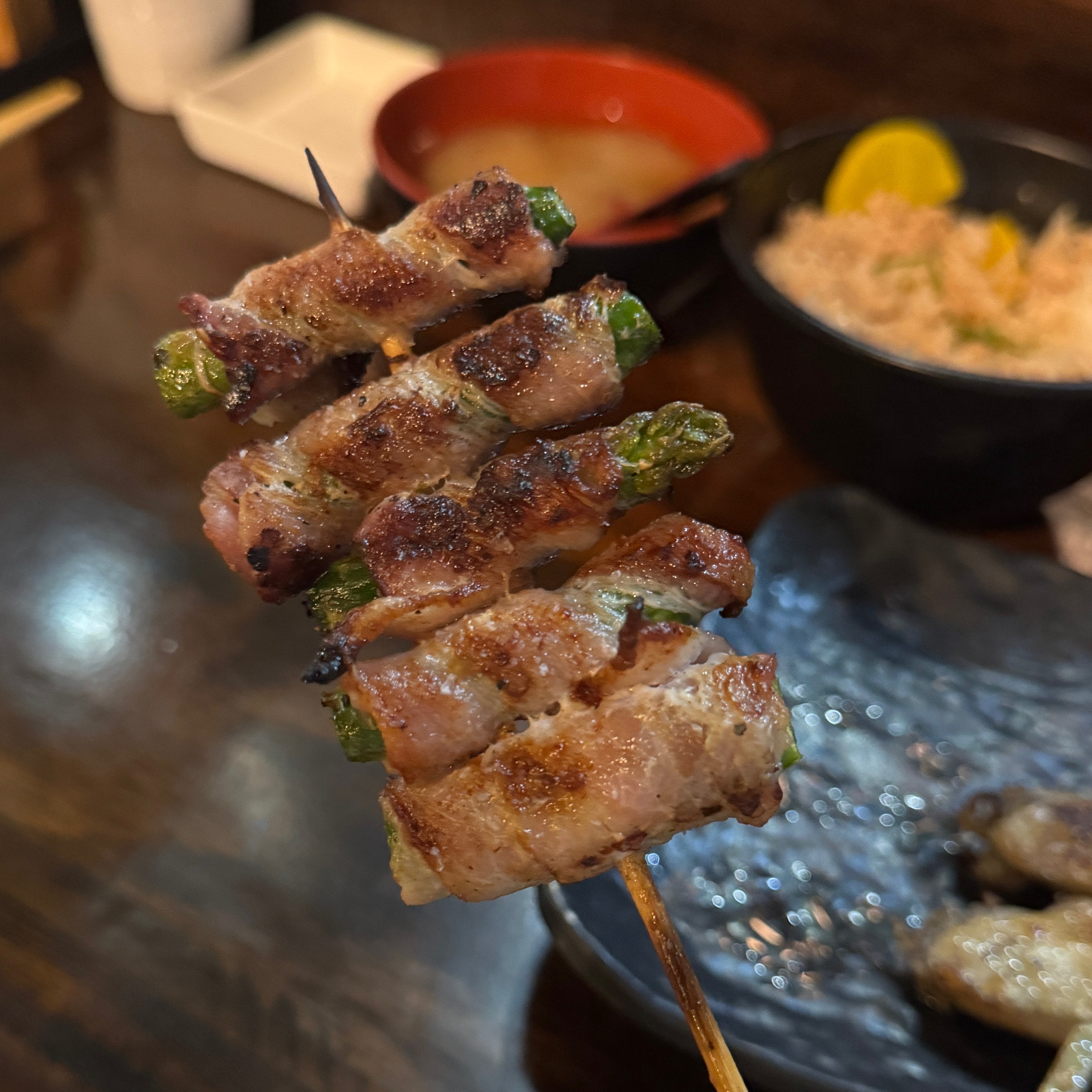 Bacon Wrapped Asparagus $5 at Izakaya Bizan on #foodmento http://foodmento.com/place/15028