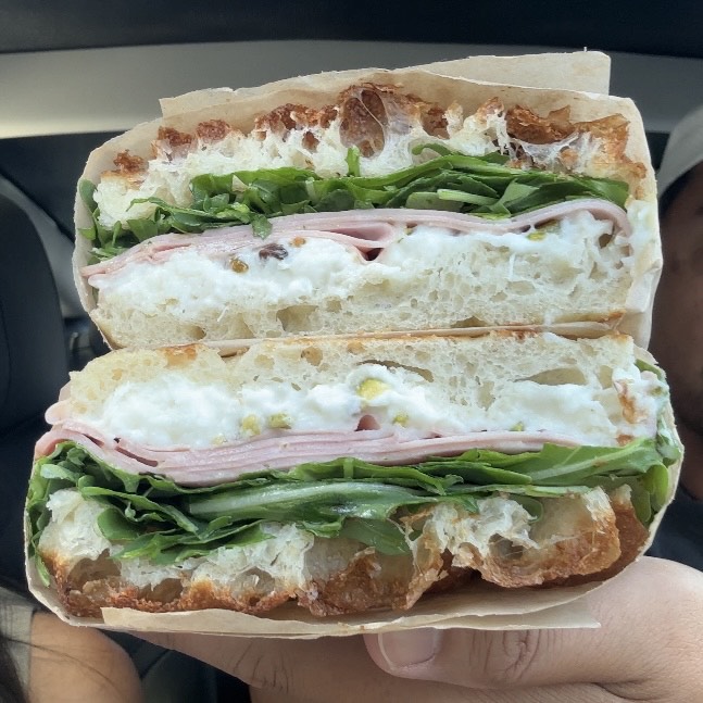Diva (Mortadella, Stracciatella, Pistachio) $18 at Mamie on #foodmento http://foodmento.com/place/15071