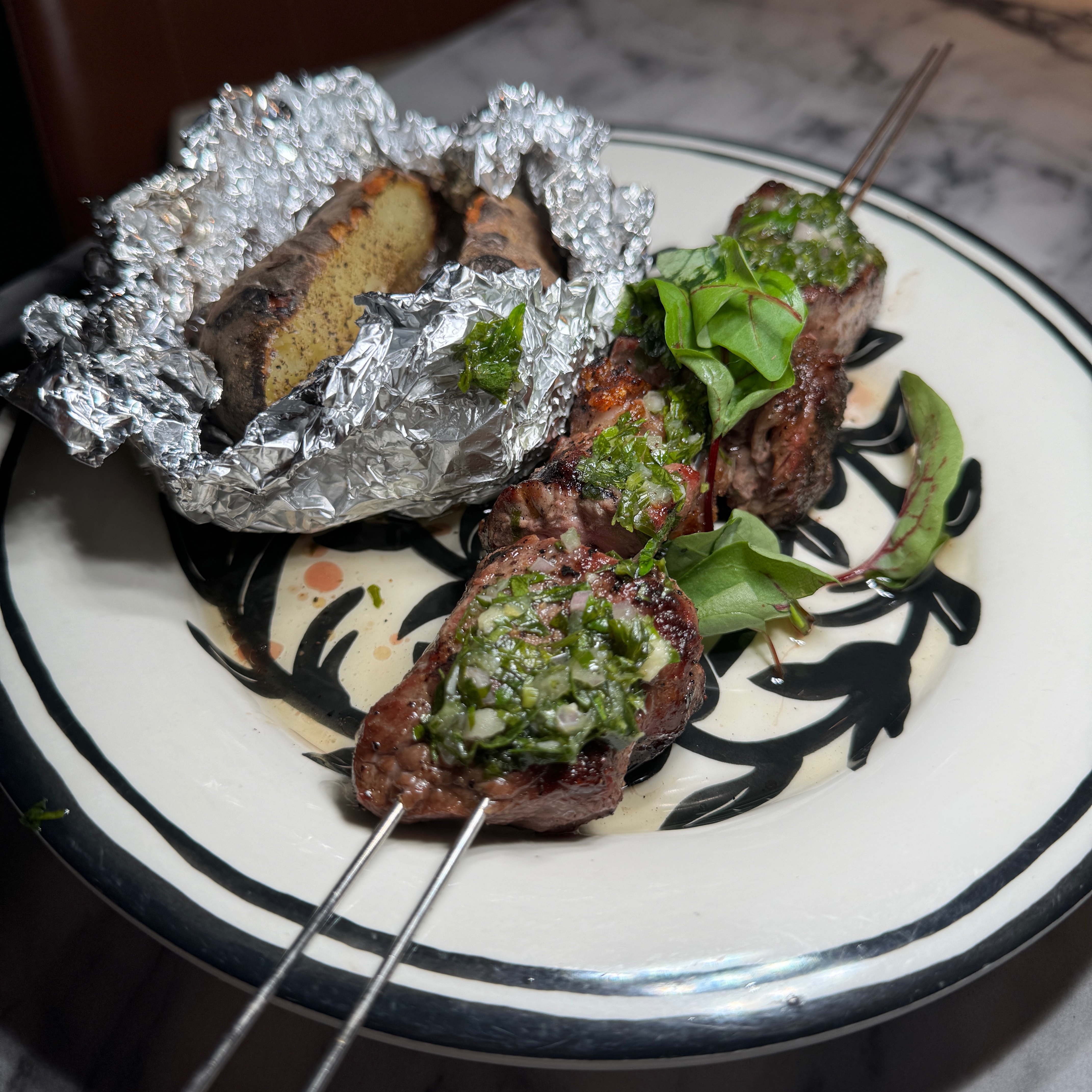 Rib-eye Skewer $31 at Tlv Tapas Bar on #foodmento http://foodmento.com/place/15090