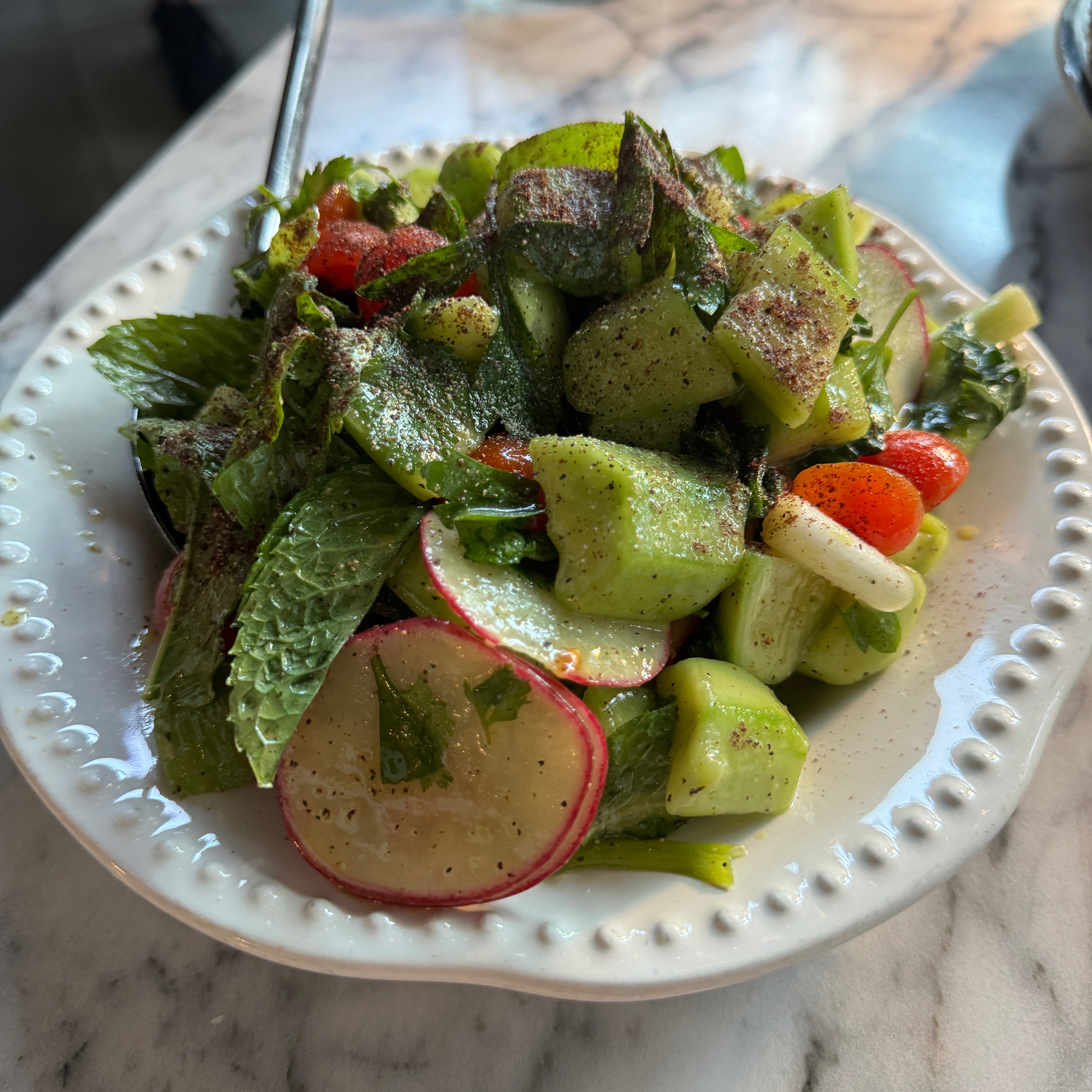 Salat Hashuk (Market Salad) $18 at Tlv Tapas Bar on #foodmento http://foodmento.com/place/15090