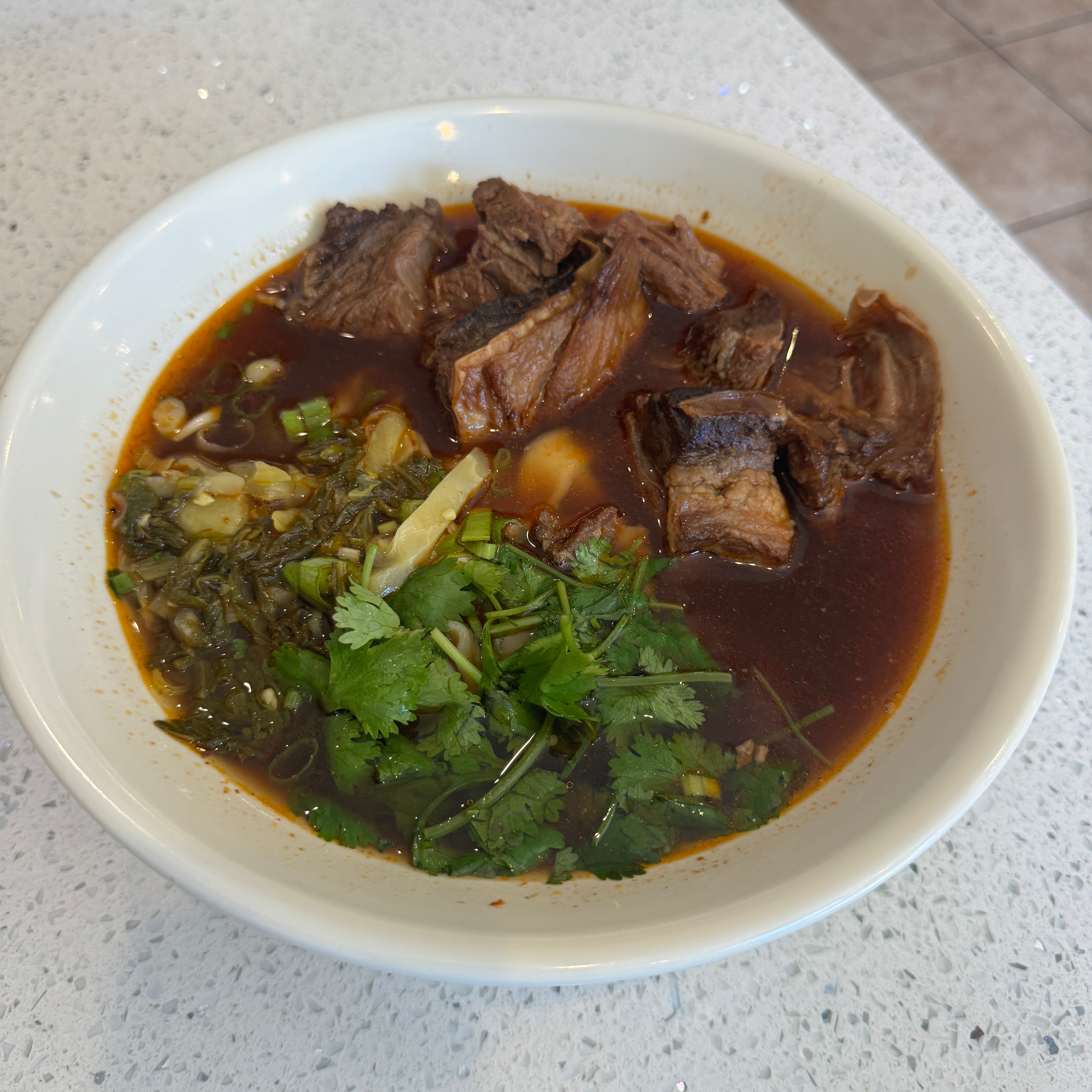 Stewed Beef Noodle Soup $14 from Shang Jie Kitchen on #foodmento http://foodmento.com/dish/58557