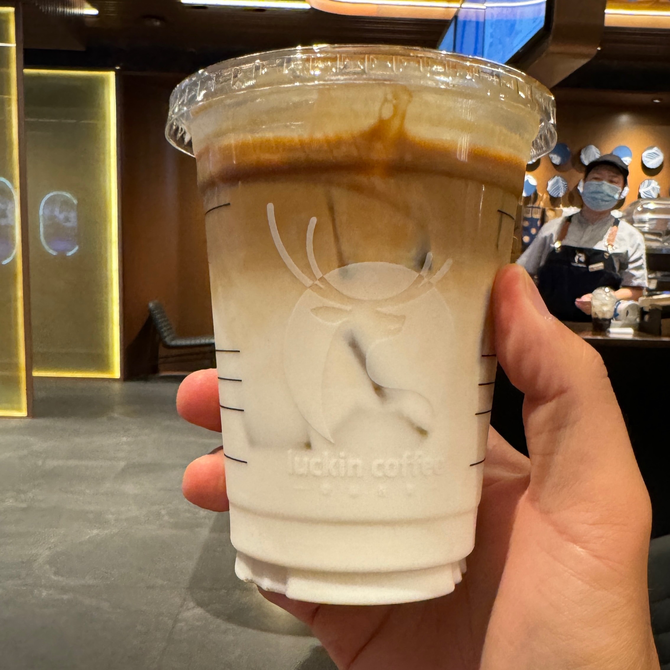Coconut Latte $9 at luckin coffee (futian station) on #foodmento http://foodmento.com/place/15203