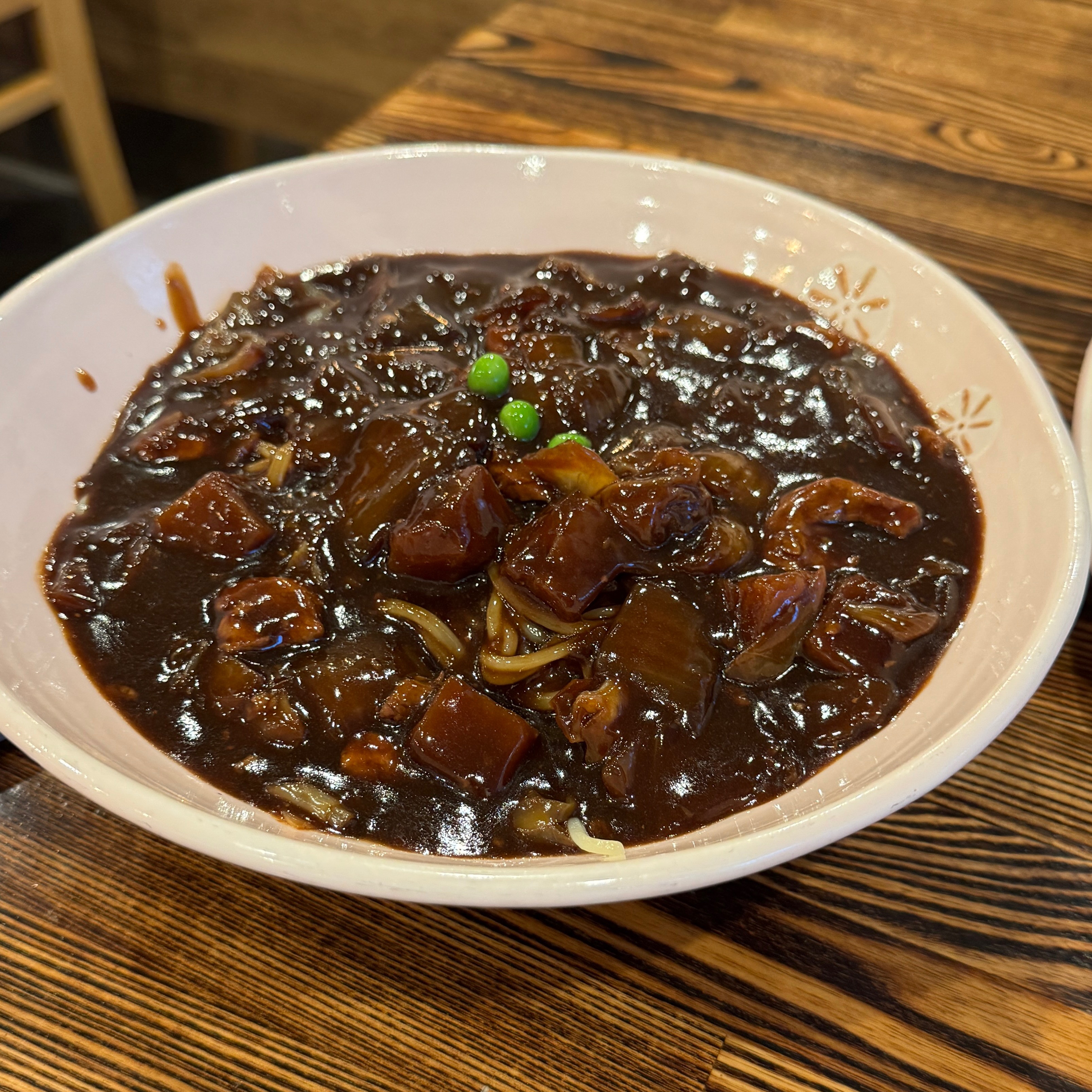 Noodles In Black Bean Sauce (Jja Jjeong Myun) $13 on #foodmento http://foodmento.com/dish/59085