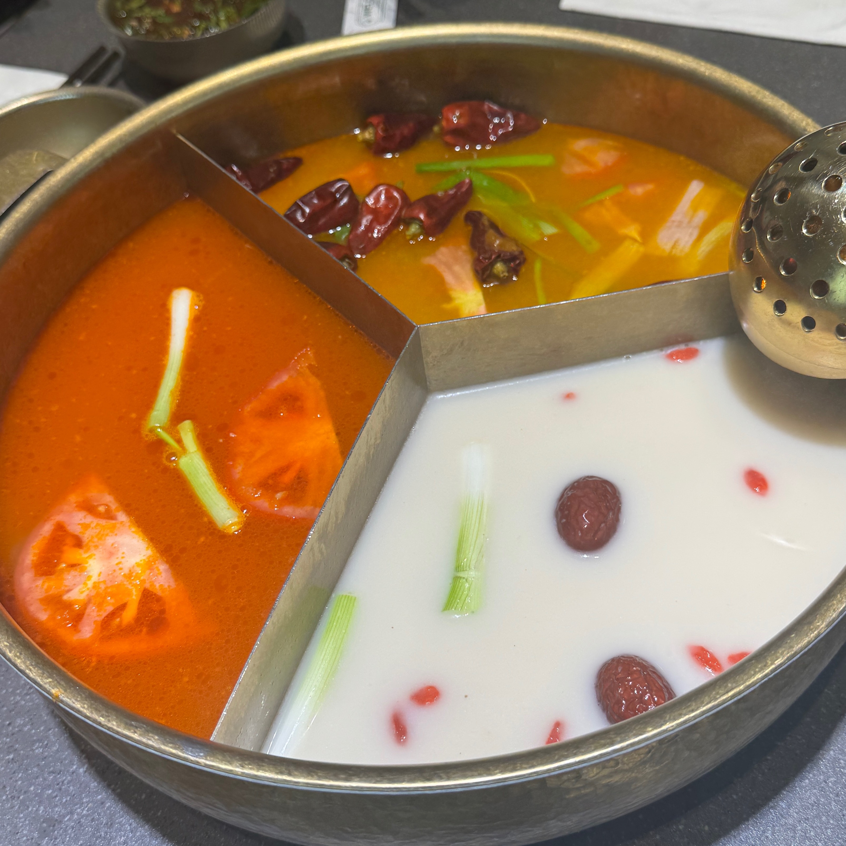 3 Flavor Soup Base (Spicy Butter, Tomato, Sour) $16 on #foodmento http://foodmento.com/dish/59344