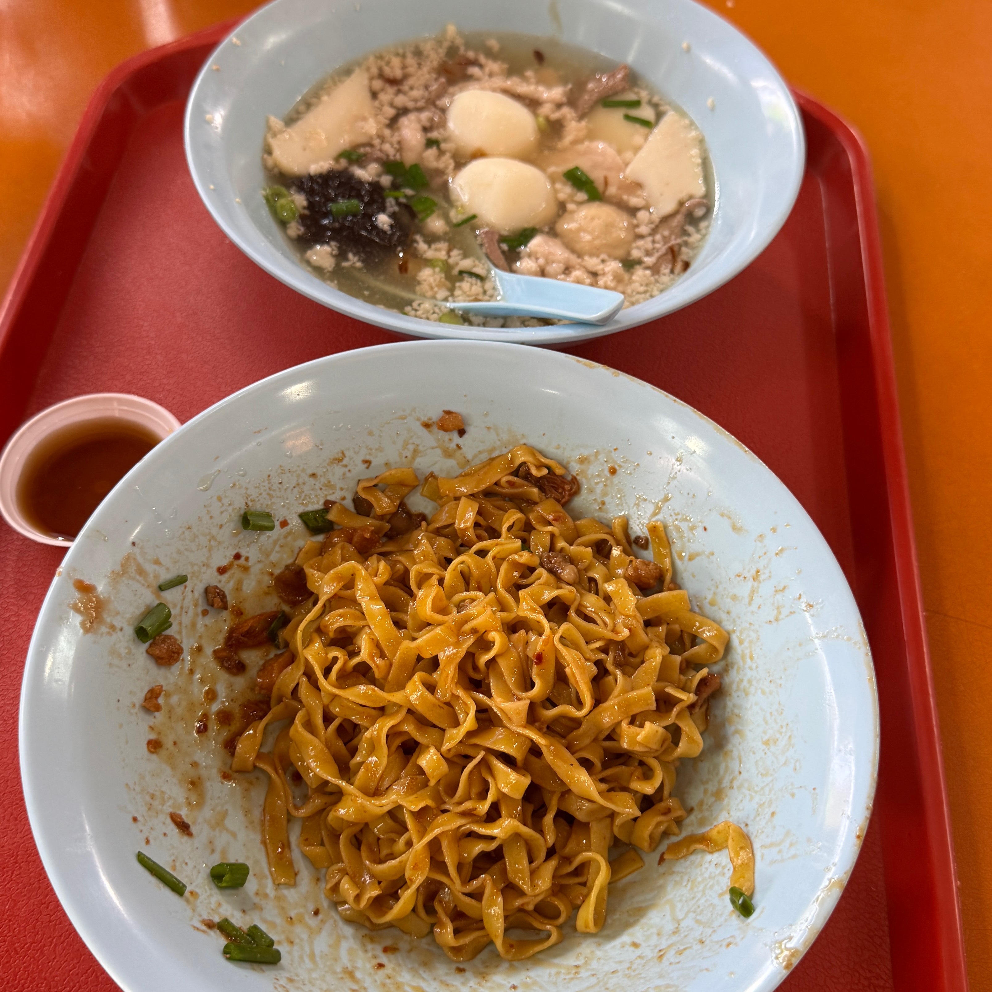 No 2 Fishball Bak Chor Mee Combo $6 from Hock Lai Seng 福来成 (01-26 Maxwell) on #foodmento http://foodmento.com/dish/59542
