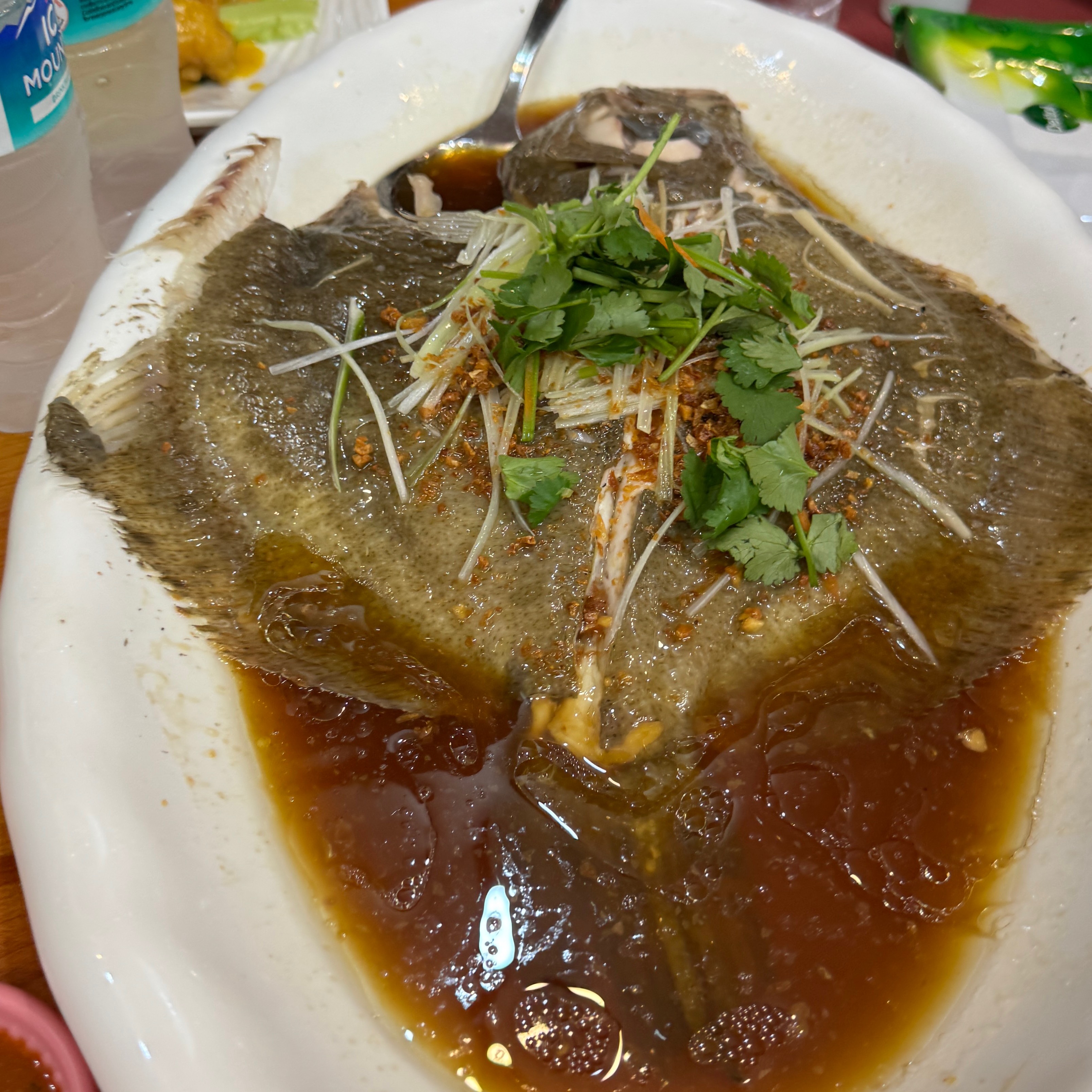 Steamed Turbot Fish $158 at YANG MING SEAFOOD Bishan Branch on #foodmento http://foodmento.com/place/15339