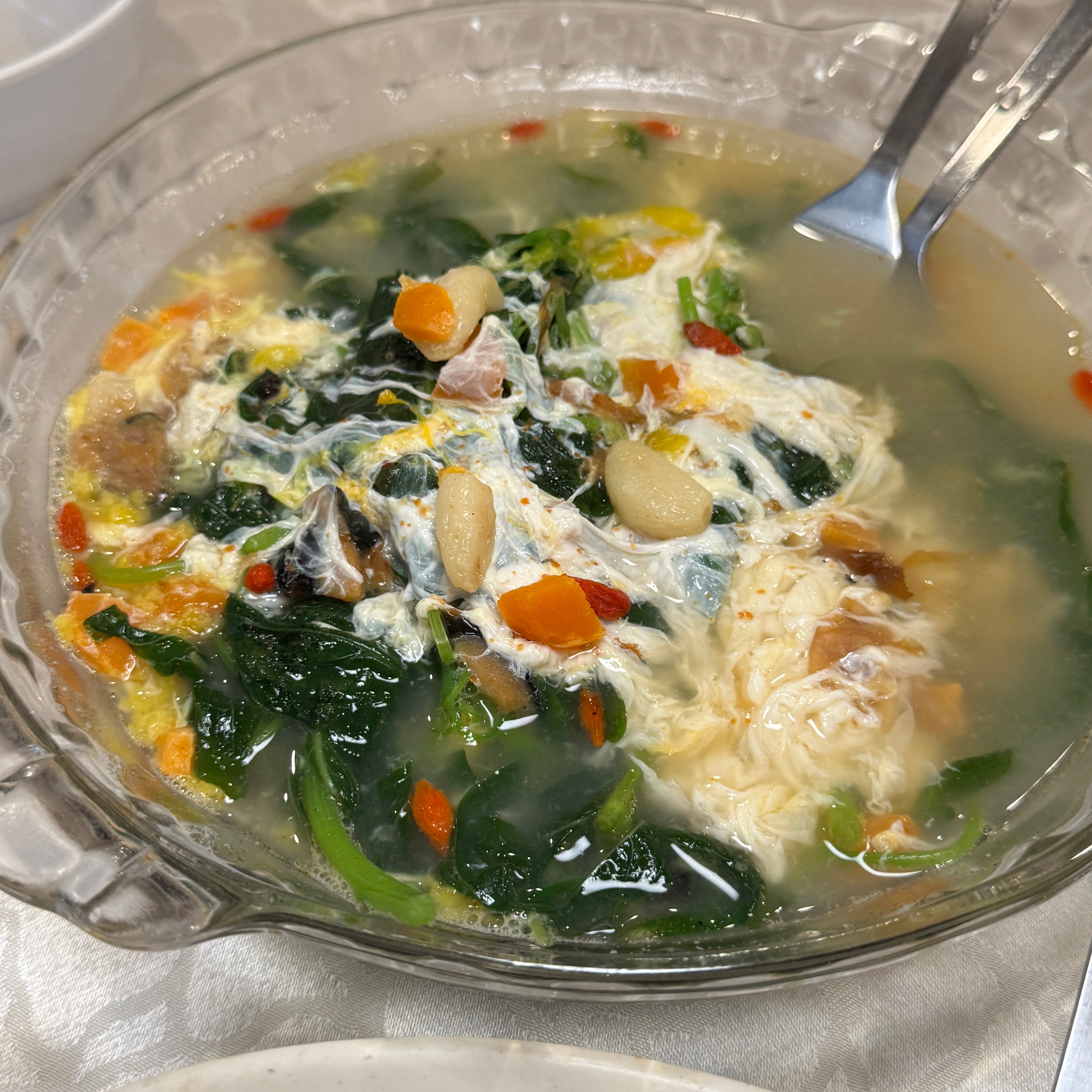 Local Spinach With 3 Kinds Of Eggs at Long Ji Zi Char on #foodmento http://foodmento.com/place/15342