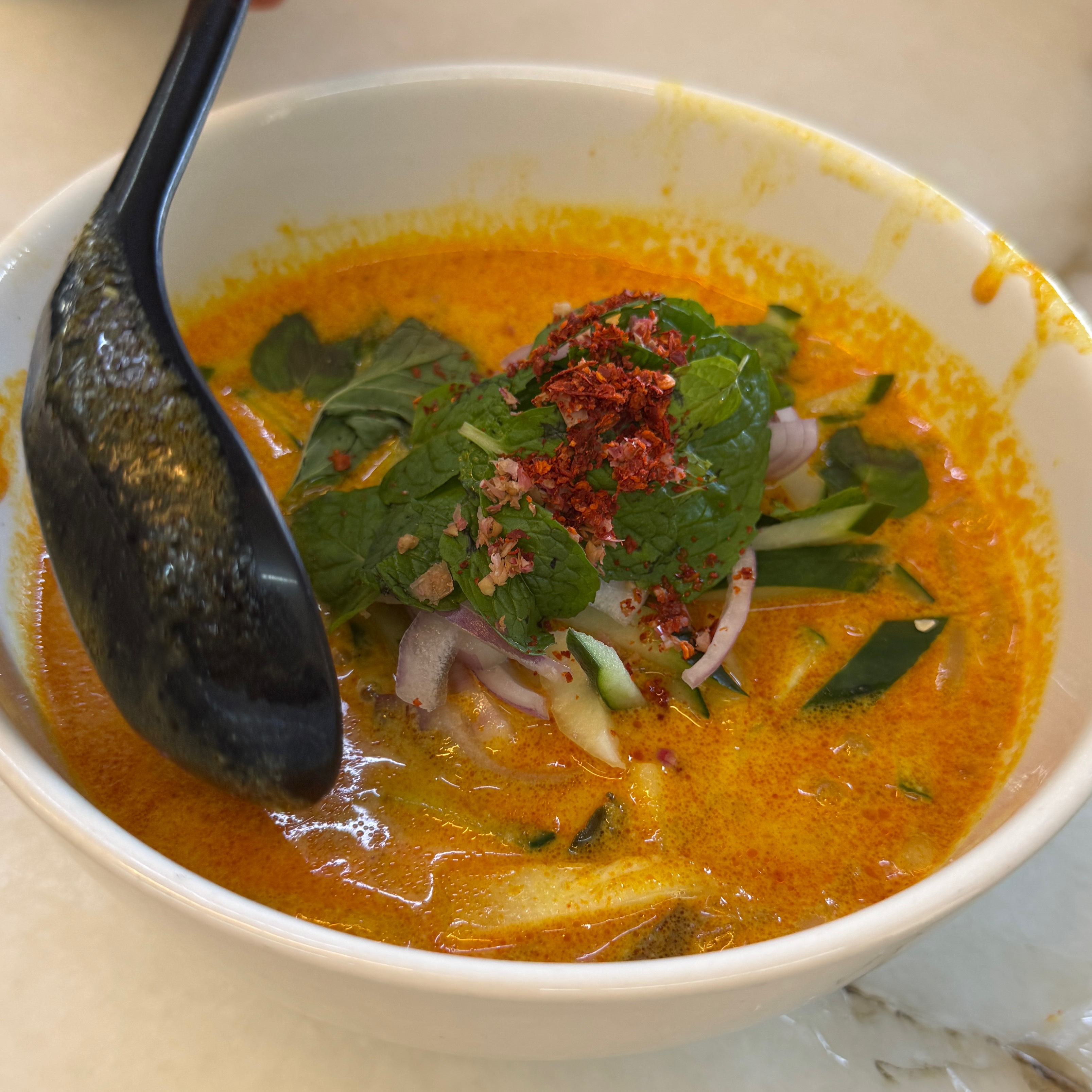 Fish Laksa (Siam Style) $9 at Granny Q Lemak Laksa on #foodmento http://foodmento.com/place/15359