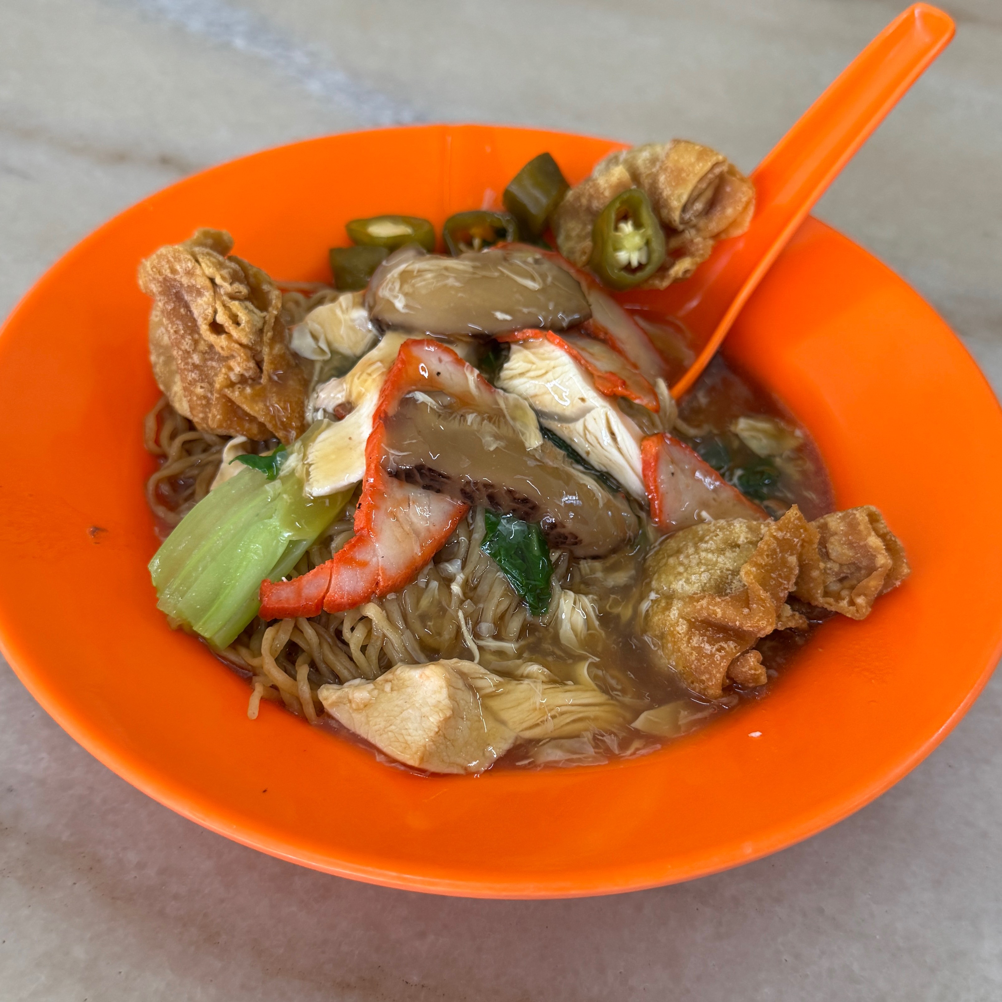 Wan Tan Mee $7.50 Small at 雲吞面之家 Pulau Tikus Wan Tan Mee House on #foodmento http://foodmento.com/place/15360
