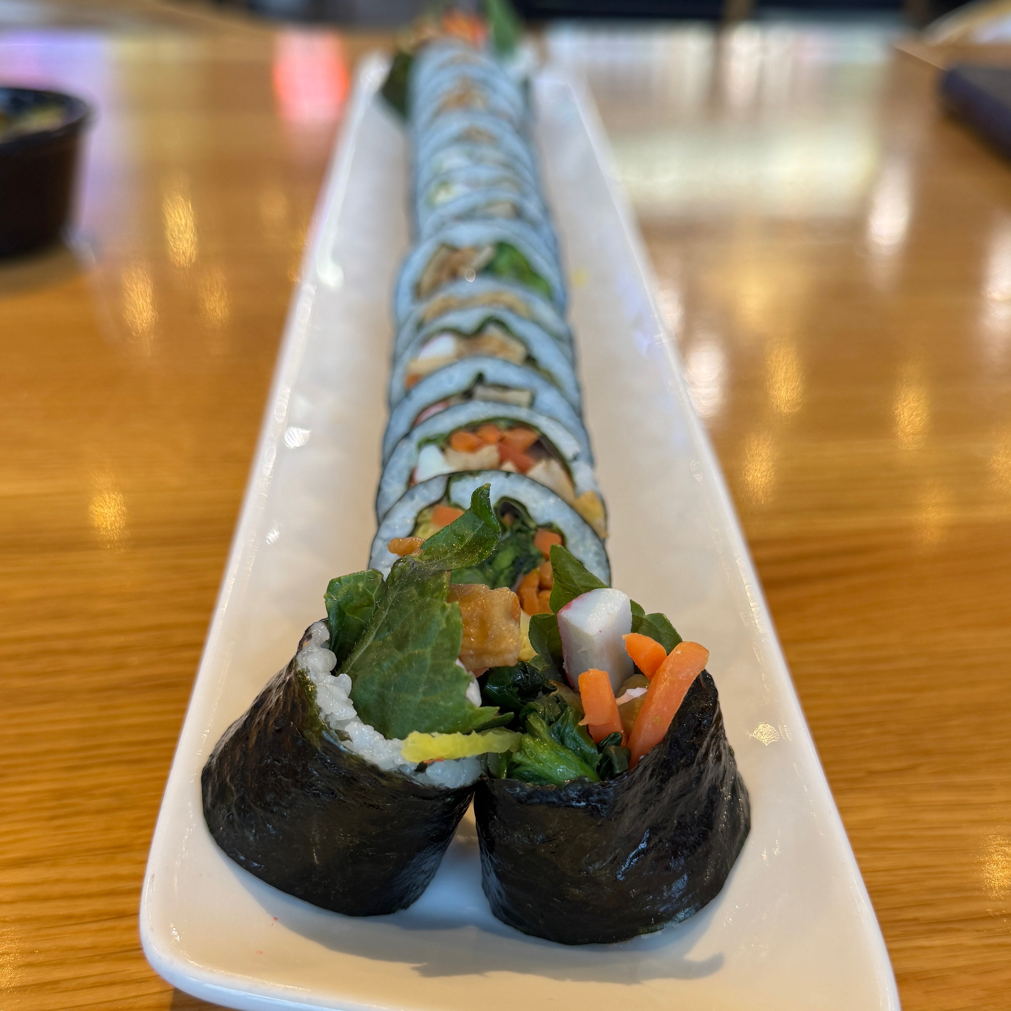Sesame Leaf Kimbap $9 at KIMBAP PARADISE on #foodmento http://foodmento.com/place/15434