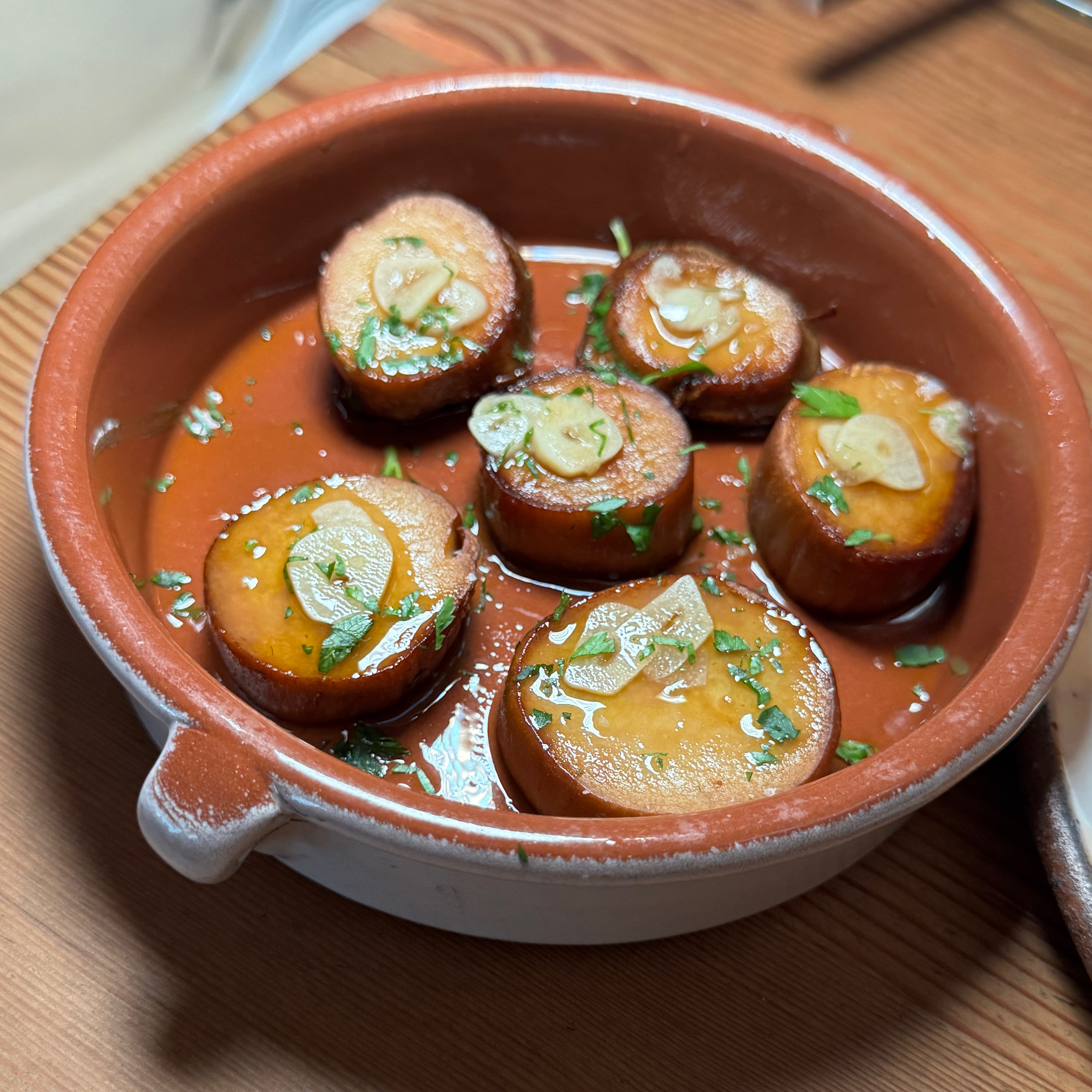 Setas al Ajillo (Trumpet Mushrooms) $15 at Bar Siesta on #foodmento http://foodmento.com/place/15463