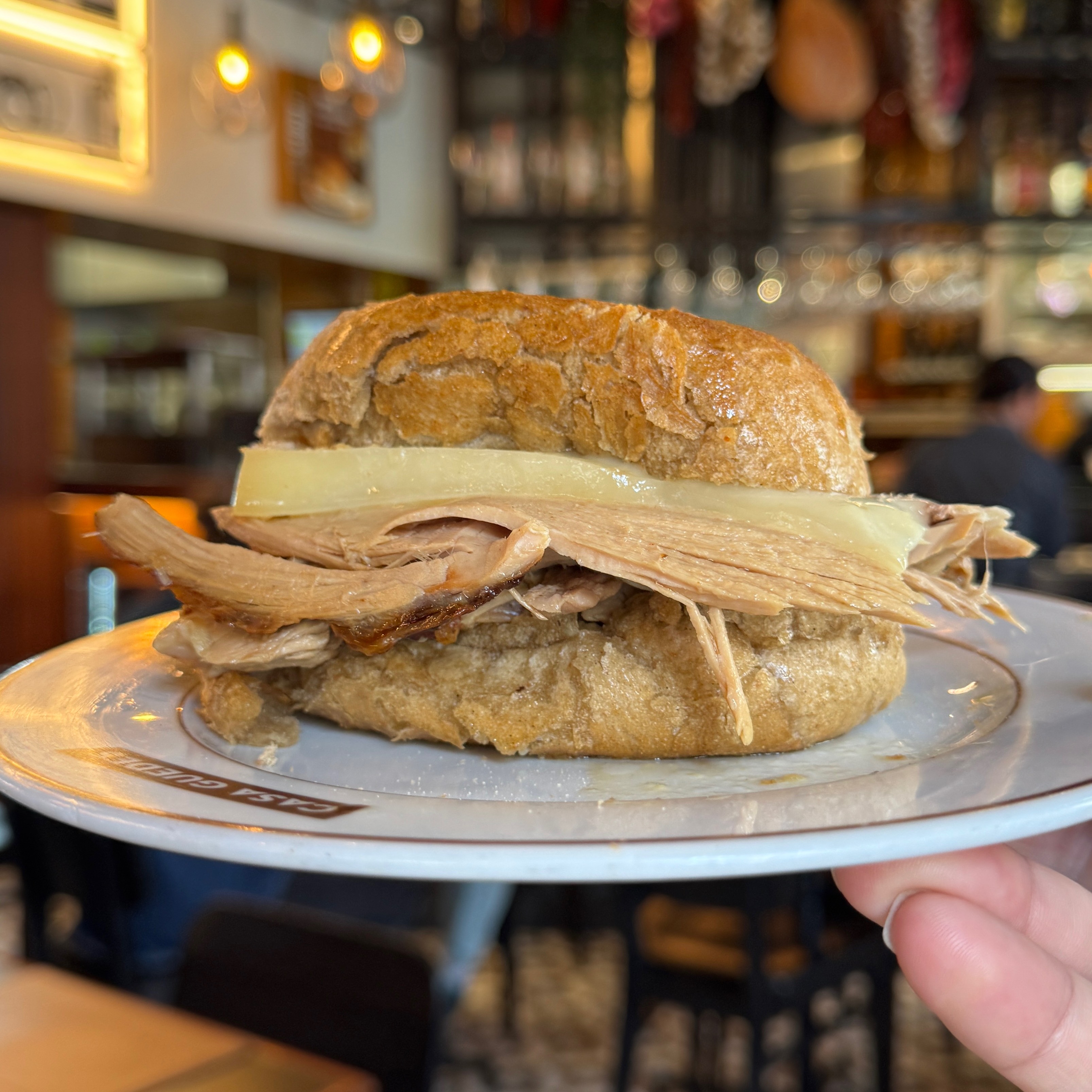 Pernil Com Queijo (Pork Sandwich With Cheese) $6.90 at Casa Guedes Progresso on #foodmento http://foodmento.com/place/15510