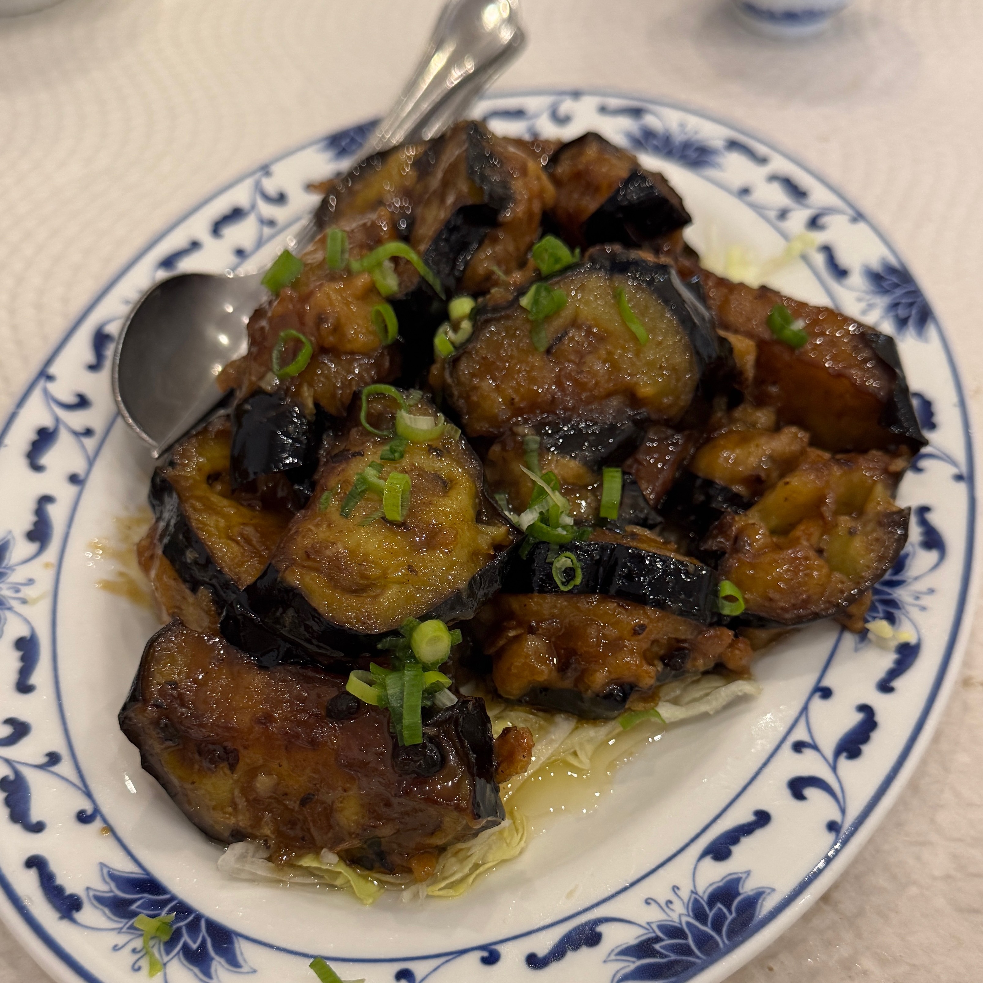Eggplant Stuffed w Prawns Meat $16 at Hong Kong Grande Palácio on #foodmento http://foodmento.com/place/15521