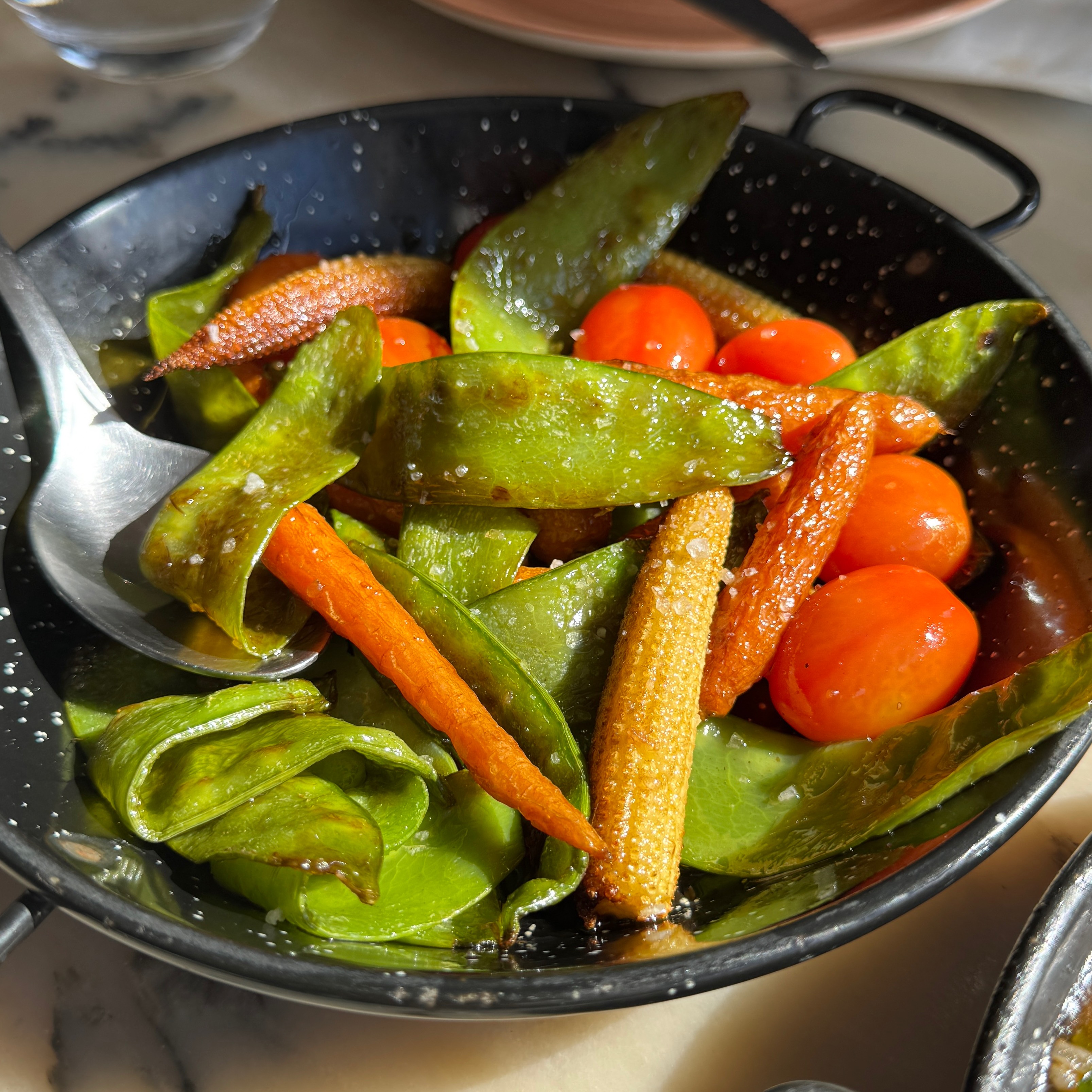 Legumes (Carrots Peas Baby Corn) at Mestrias Tasca Nova on #foodmento http://foodmento.com/place/15529
