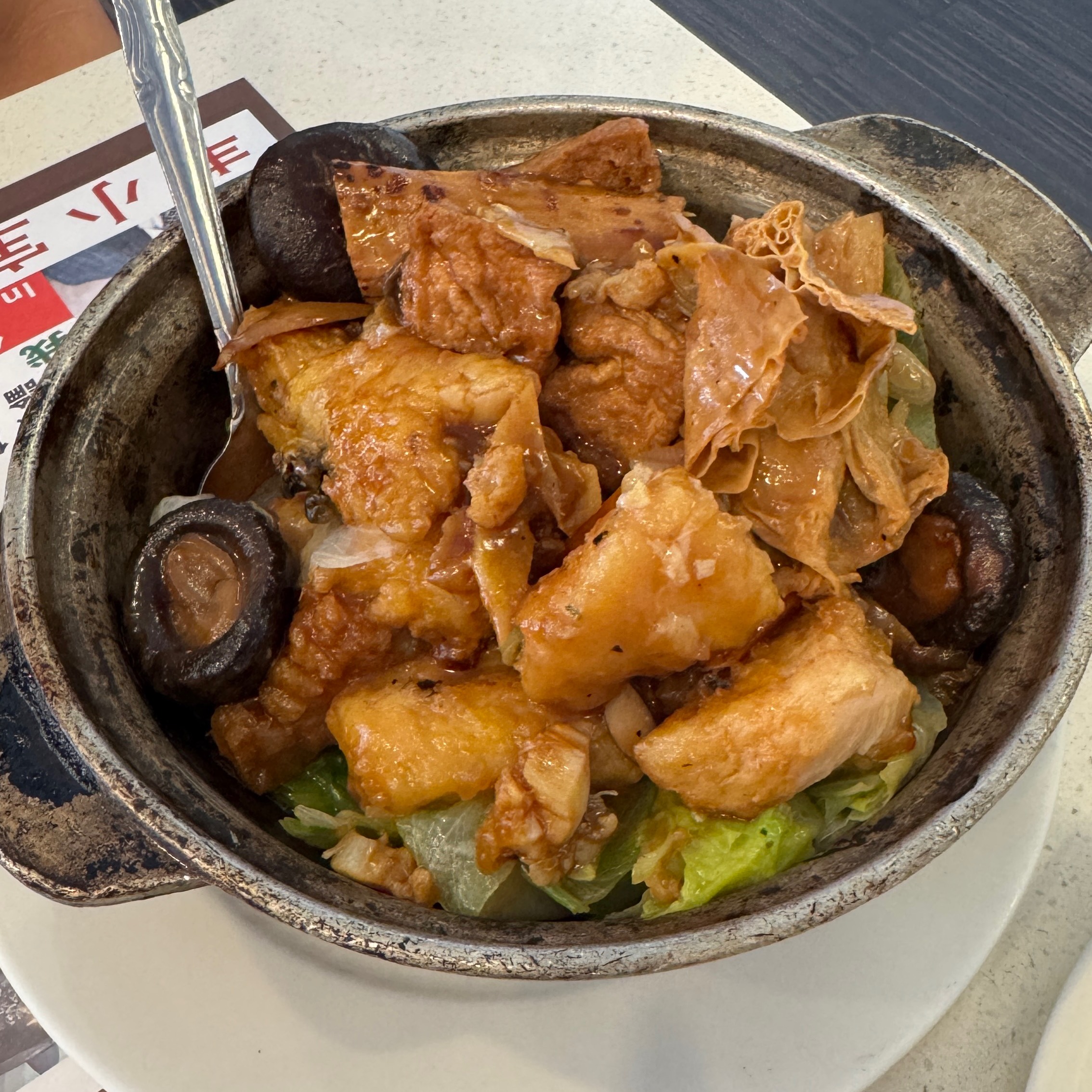 Braised Cod, Bean Curd Stick & Tofu in Hot Pot $16.50 on #foodmento http://foodmento.com/dish/60578
