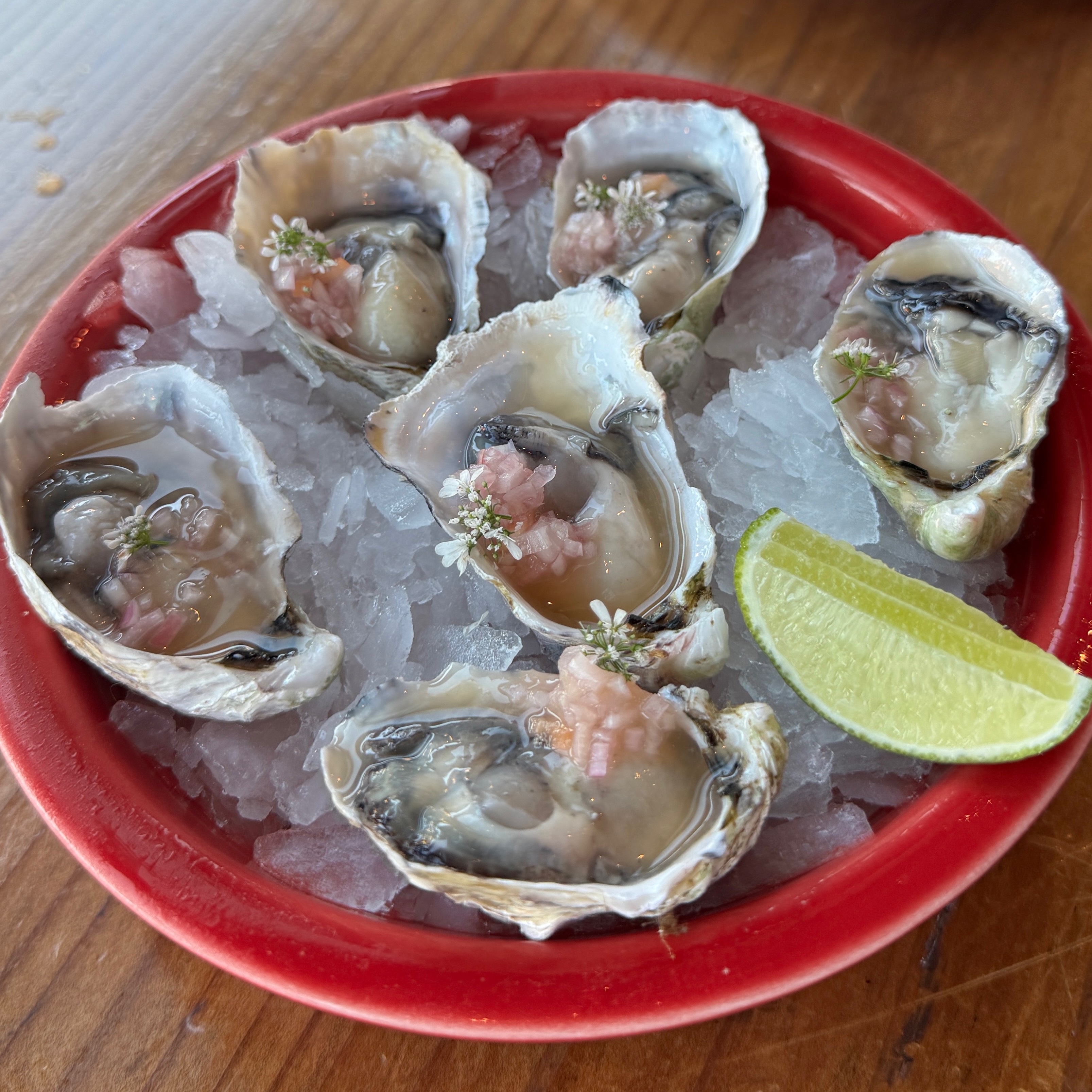 Ichiban Oysters (WA), Charentais Melon Aguachile $30 6pc at Snail bar on #foodmento http://foodmento.com/place/15720