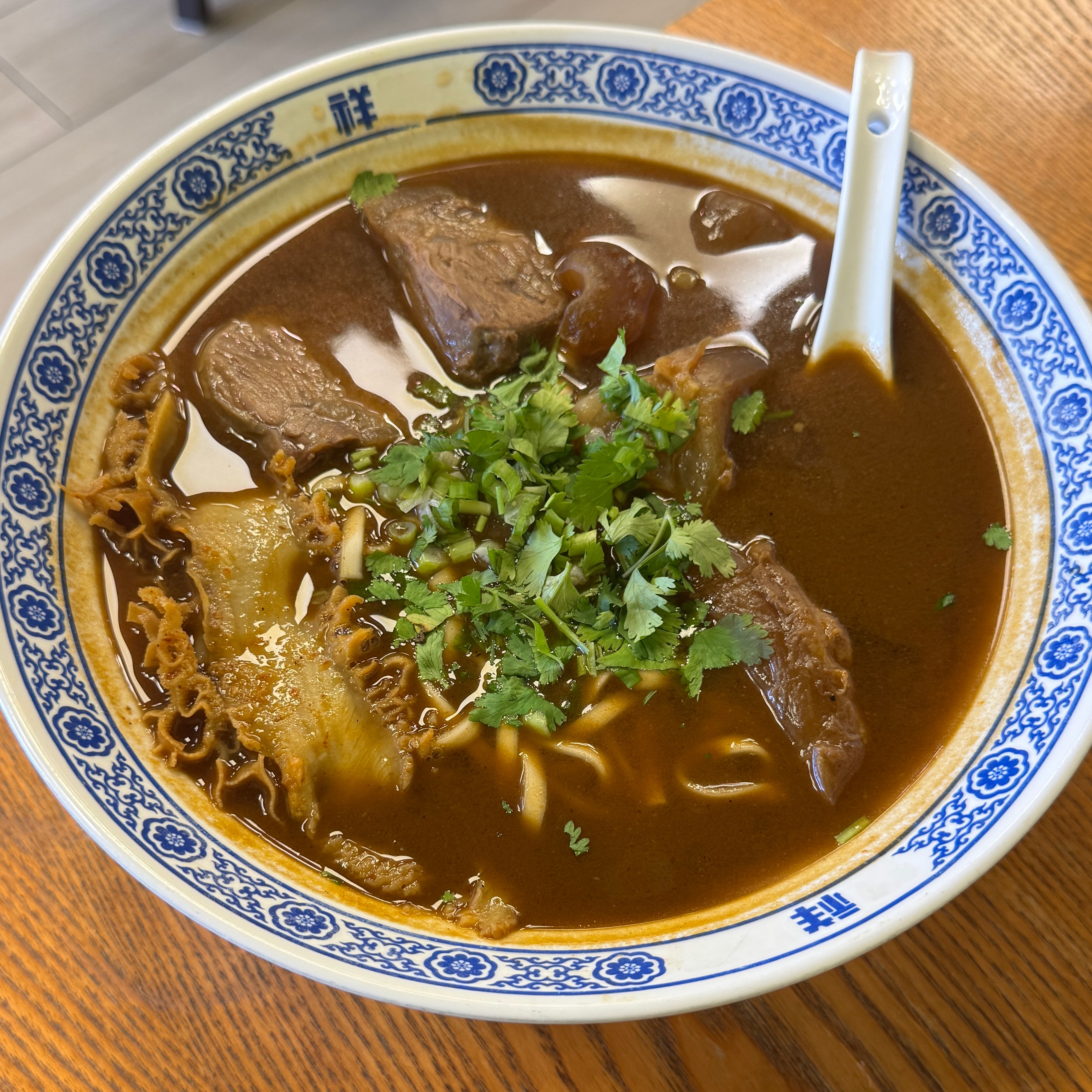 Braised Three Treasure Noodles (Beef Noodle Soup) $18 on #foodmento http://foodmento.com/dish/61244