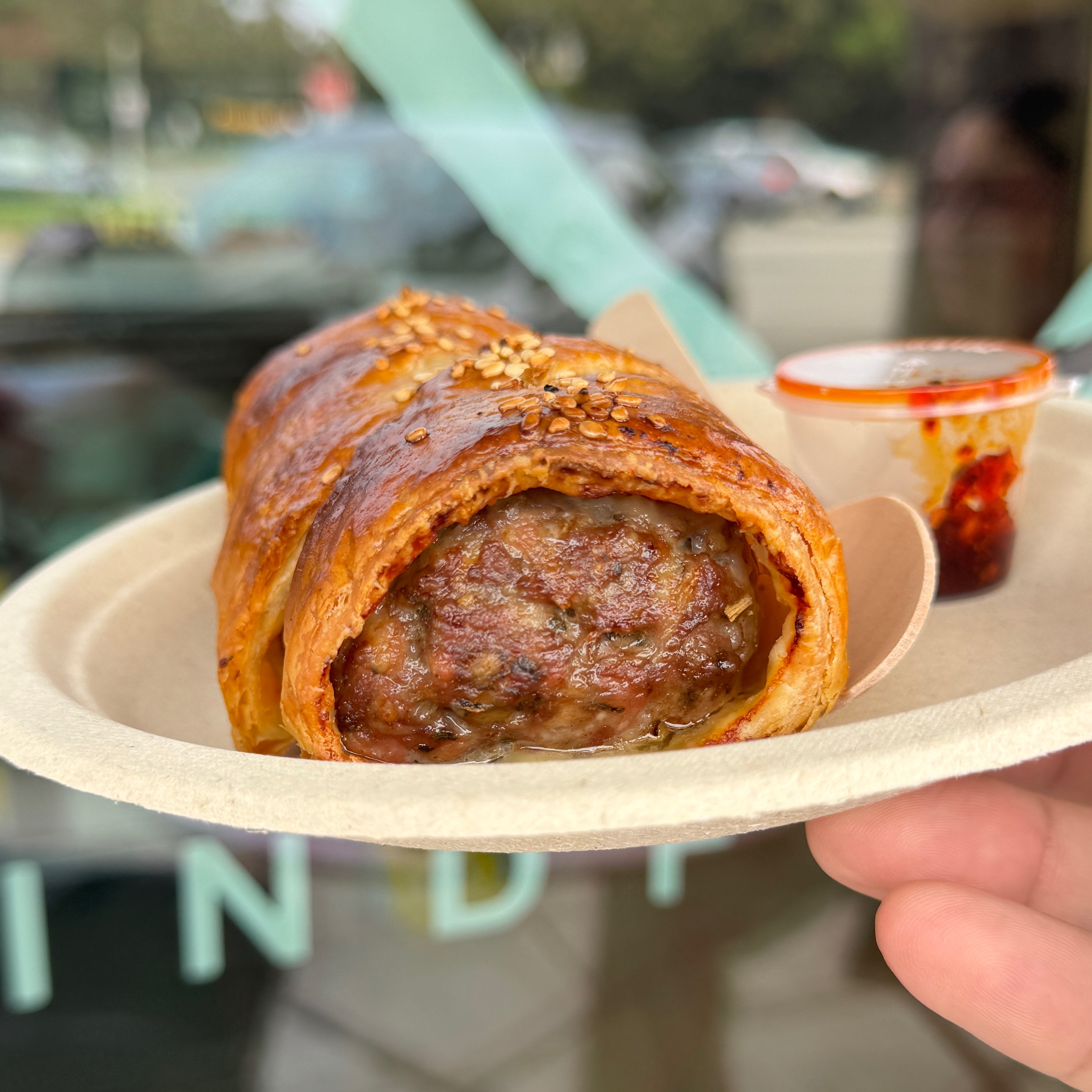 Popcorn Sausage Roll $12 at Meat & Essentials on #foodmento http://foodmento.com/place/15806
