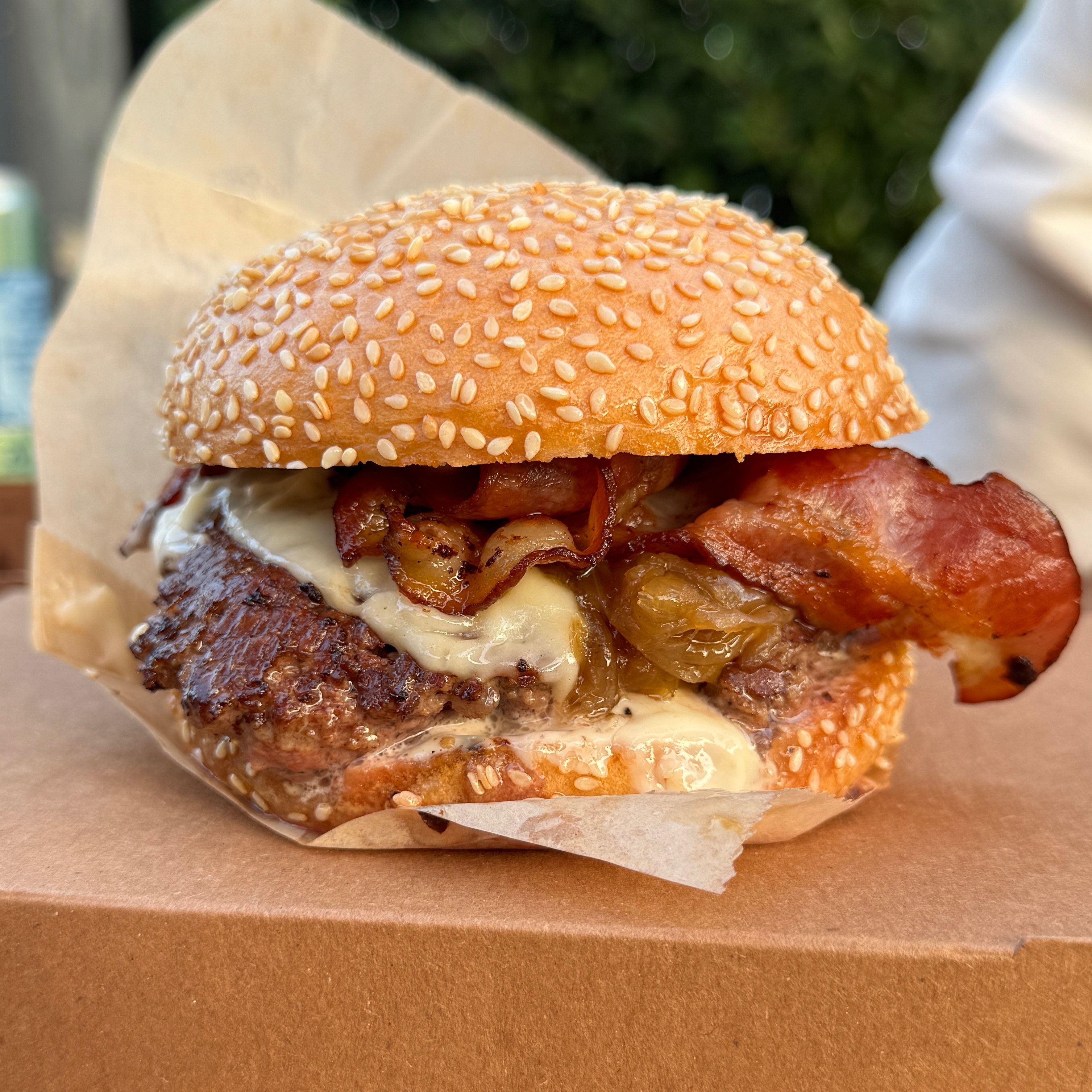 Slim Thicc Burger with Nueske Bacon Combo $23 on #foodmento http://foodmento.com/dish/61382