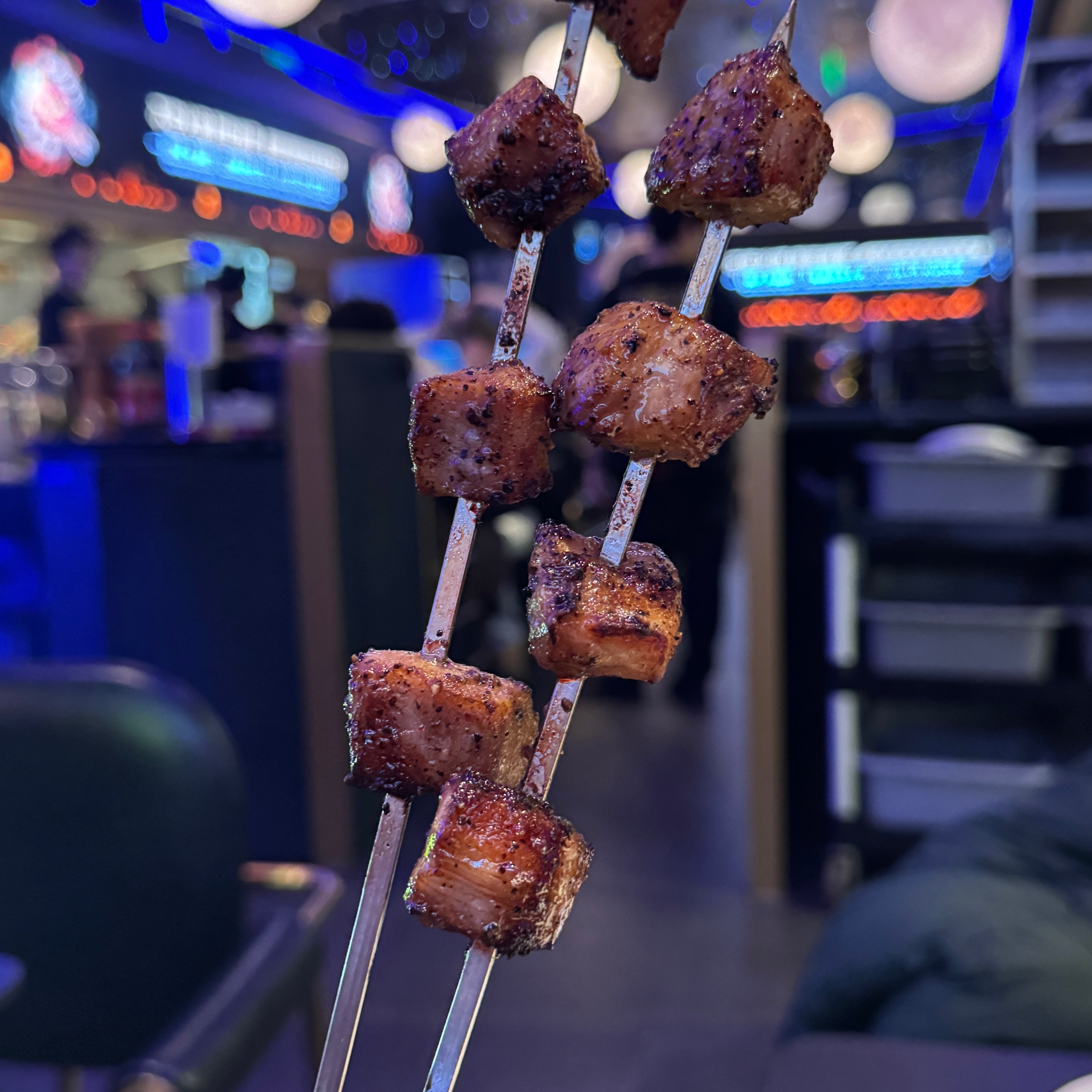 Pepper Pork Neck Skewers at Kaojiang Spicy-hot Roasted Fish (IFS Branch) on #foodmento http://foodmento.com/place/15901