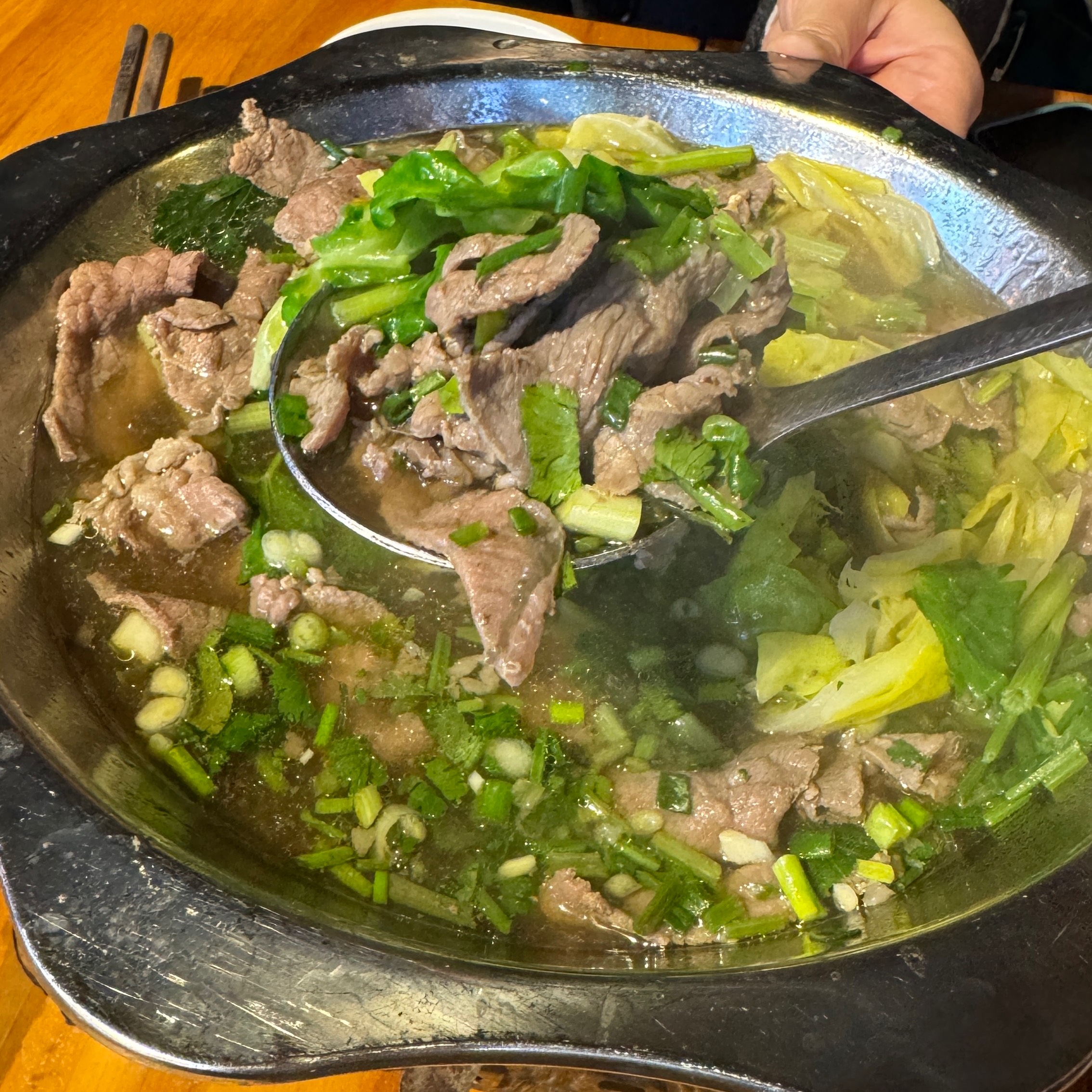 Beef Soup Y55 small at Tang'er Meiqiaojiao Beef (Chengdu Branch) on #foodmento http://foodmento.com/place/15928