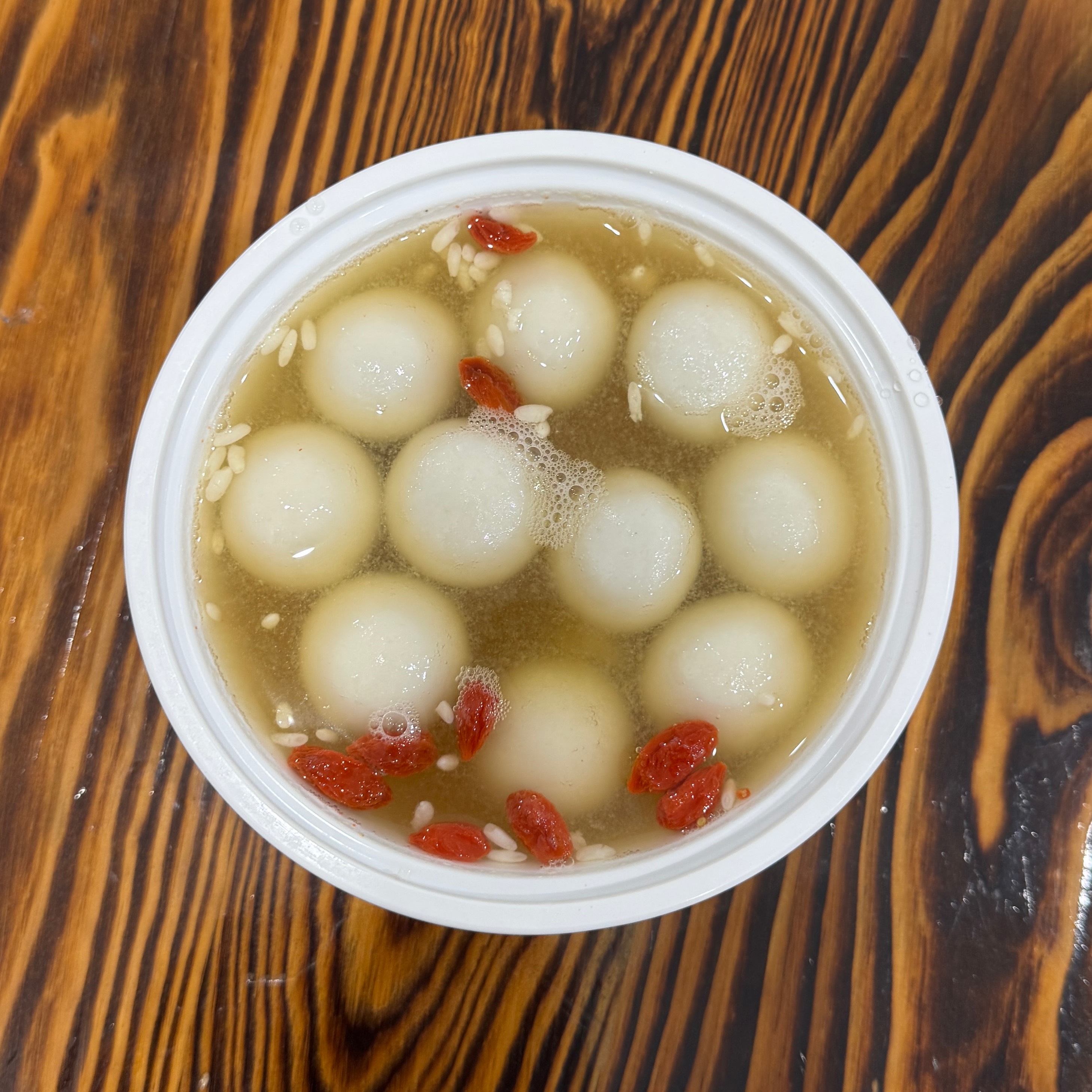 Tan Yuan with Fermented Rice Soup (Off Menu) Y10 at Shancheng Lao bing fen (Cryoconite) - Woman Guangchang Branch on #foodmento http://foodmento.com/place/15950