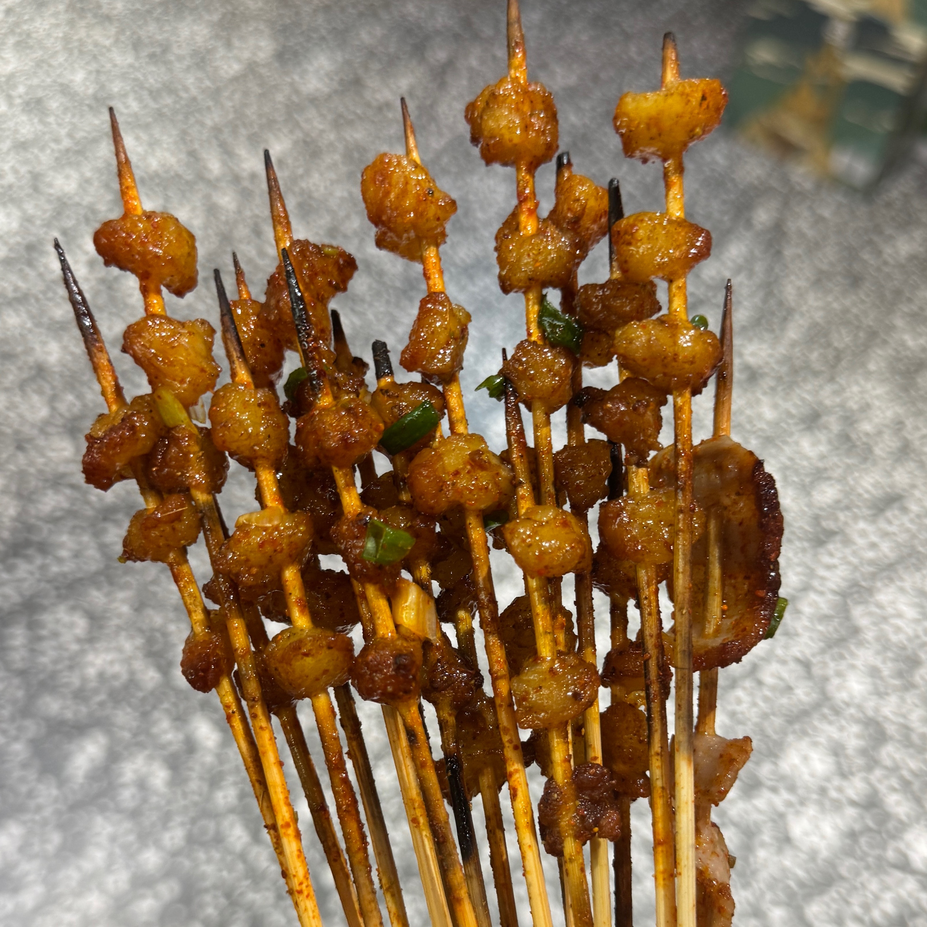 Golden Butter (Beef Fat) Skewer Y18 at Jiuchuan Xiangxi Xiaochuan Barbecue on #foodmento http://foodmento.com/place/16178