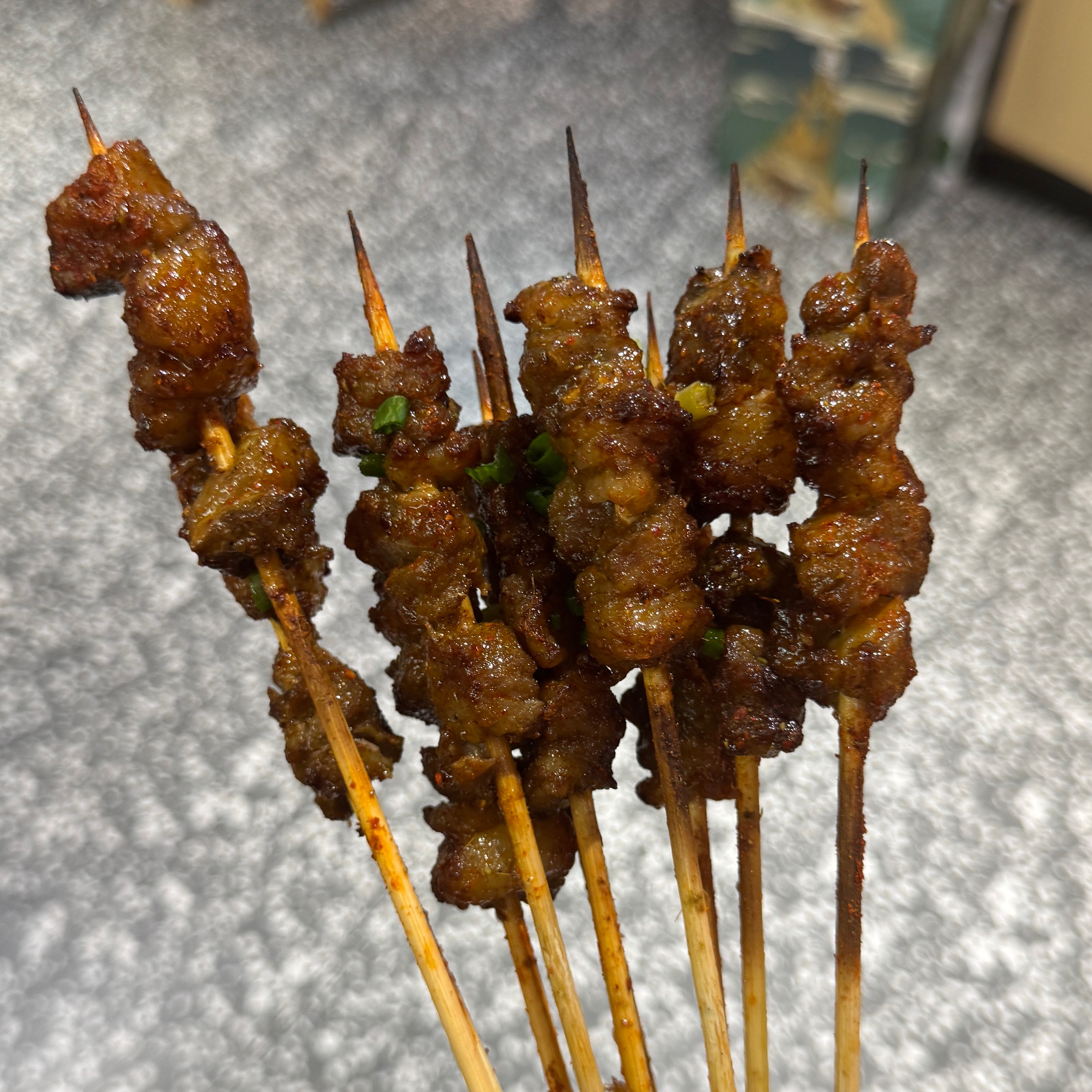 Lamb Skewers Y20 at Jiuchuan Xiangxi Xiaochuan Barbecue on #foodmento http://foodmento.com/place/16178