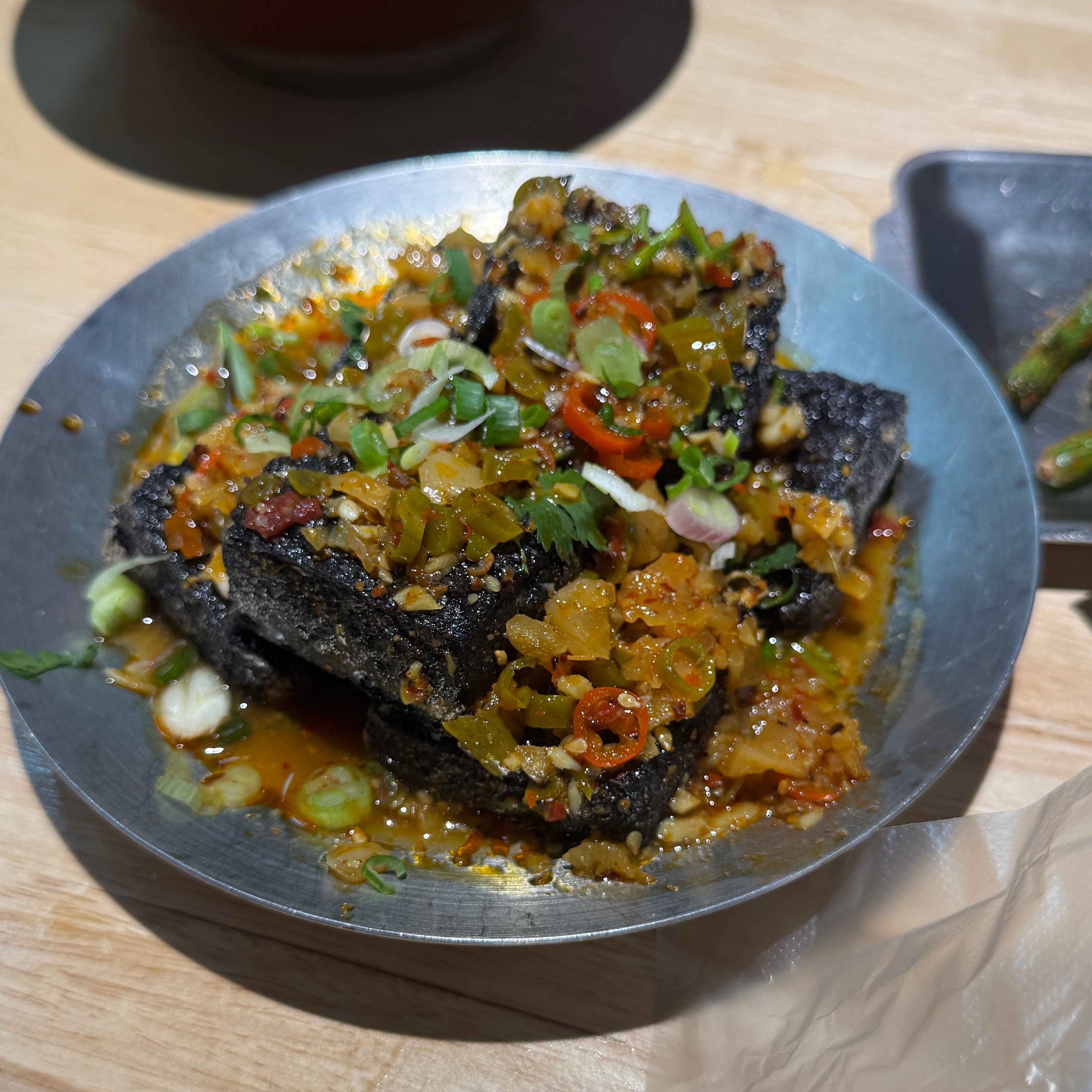 Hunan Stinky Tofu Y13 at Jiuchuan Xiangxi Xiaochuan Barbecue on #foodmento http://foodmento.com/place/16178
